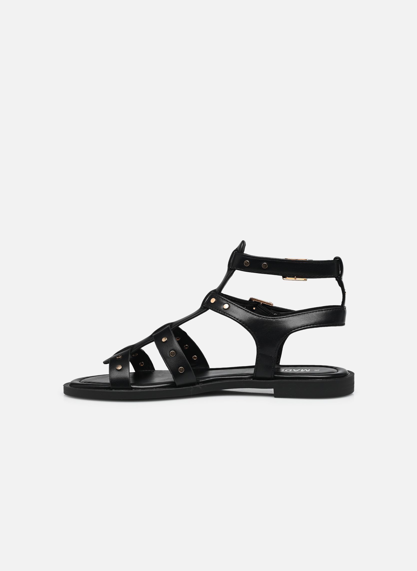 Sandales plates Sandales GAEMA femme noir MADE BY Sandales plates Sandales GAEMA femme noir Noir