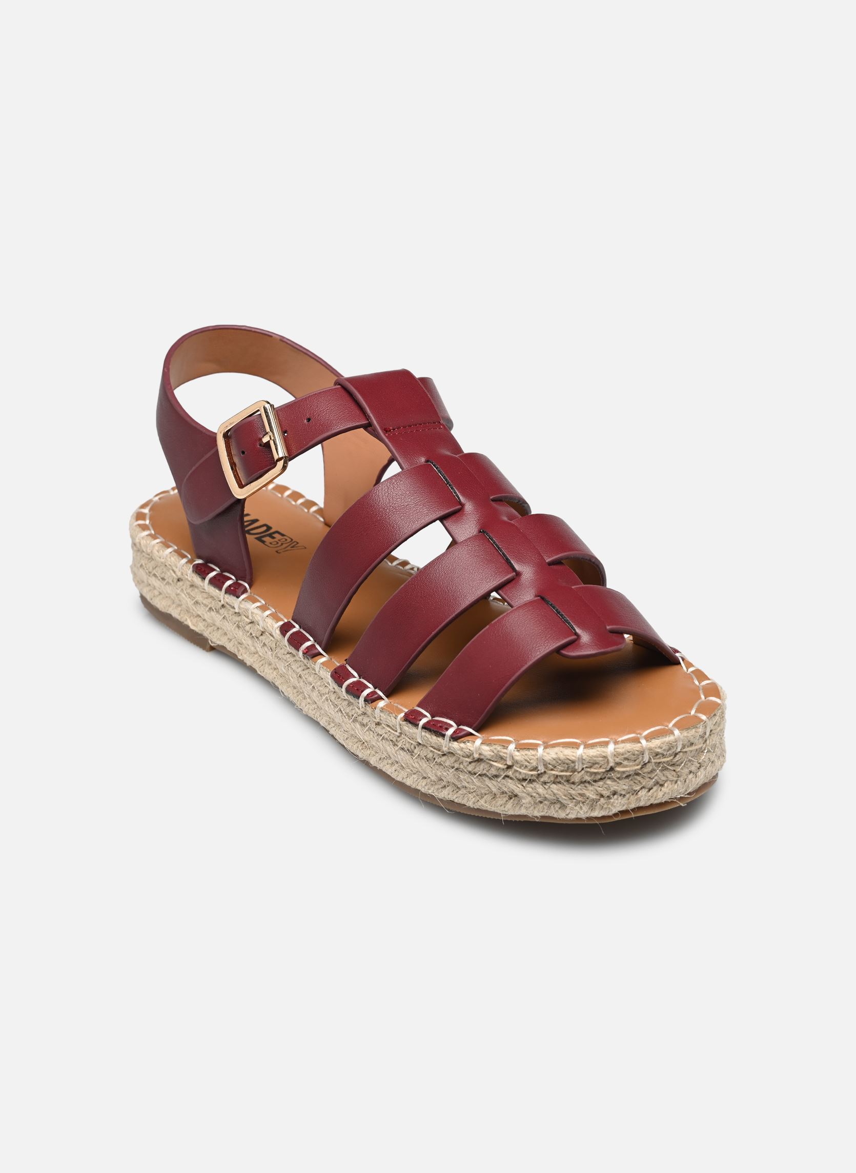 Sandales compensées et plateformes Sandales GAILLIS femme bordeaux MADE BY Sandales compensées et plateformes Sandales GAILLIS femme bordeaux MARSALA
