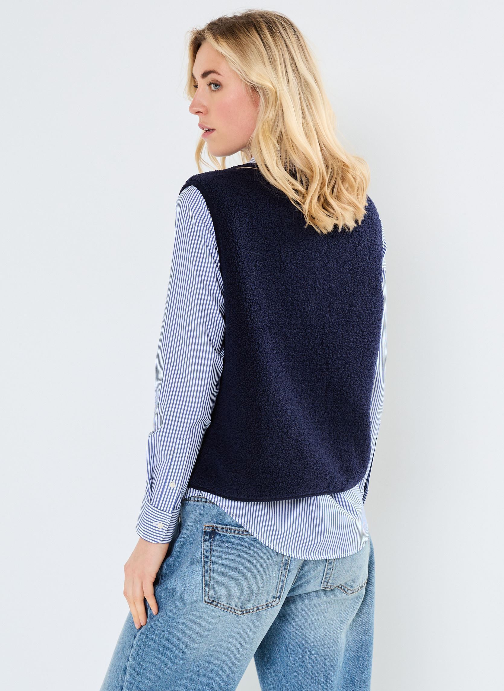 Vestes sans manches XTINO TEDDY WA2 femme bleu Ichi Vestes sans manches XTINO TEDDY WA2 femme bleu Maritime Blue