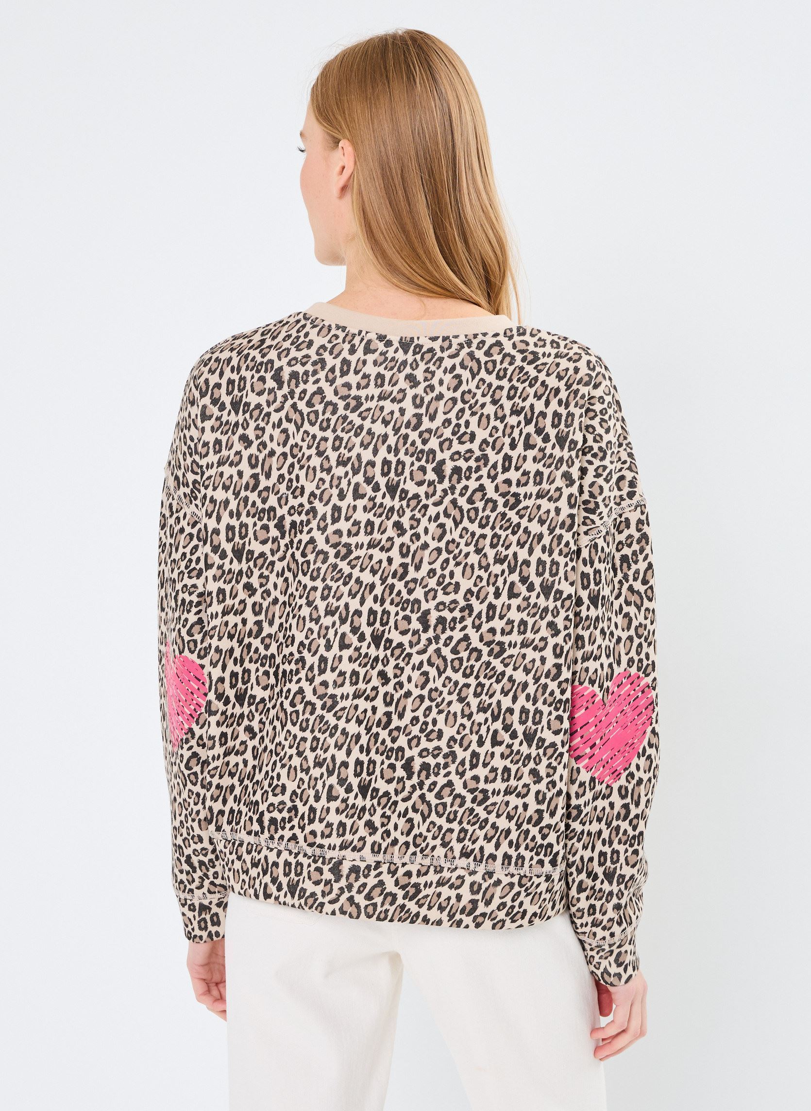 Sweatshirts IXMERELLA SW2 femme marron Ichi Sweatshirts IXMERELLA SW2 femme marron CARIBOU LEOPRINT