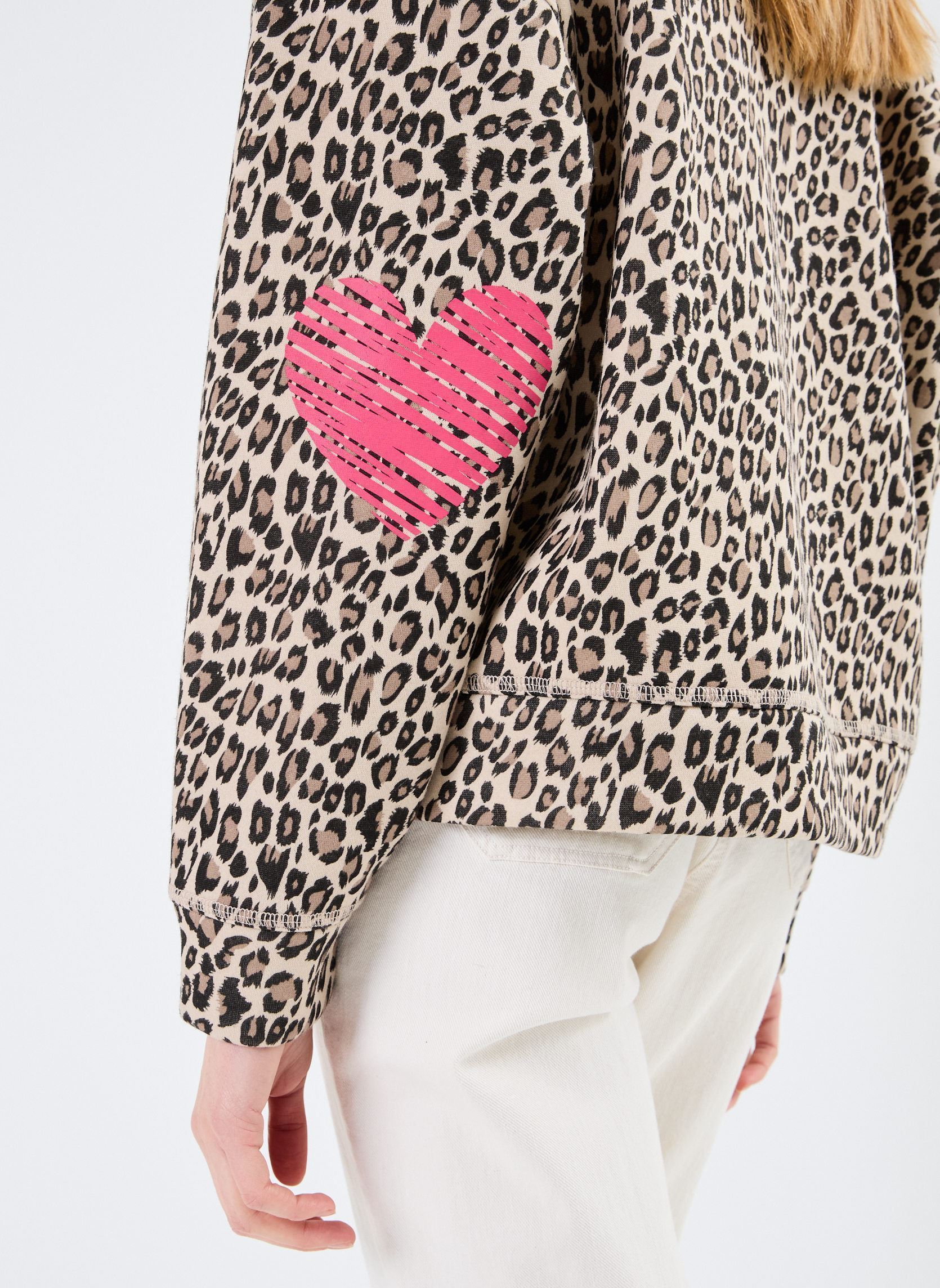 Sweatshirts IXMERELLA SW2 femme marron Ichi Sweatshirts IXMERELLA SW2 femme marron CARIBOU LEOPRINT
