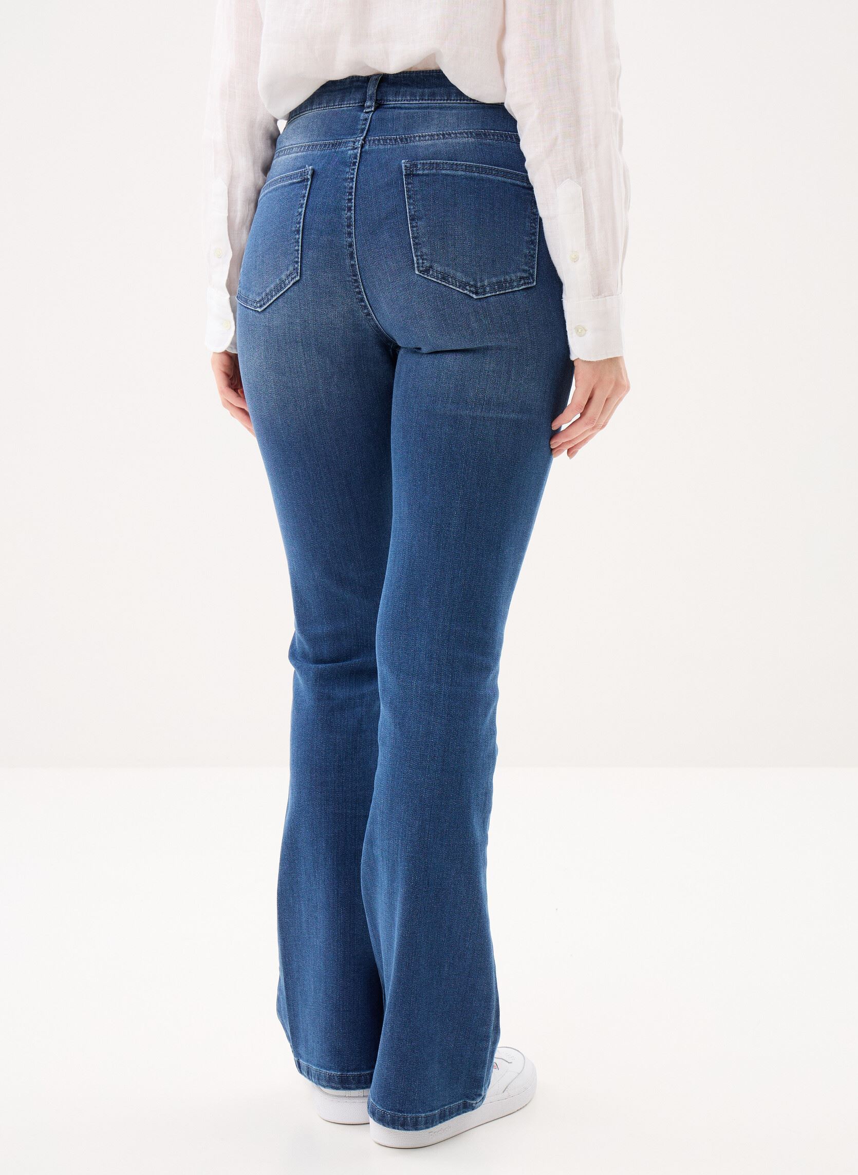 Flared jeans PEFANCY dames blauw MADE BY Flared jeans PEFANCY dames blauw DENIM DOUBLE STONE