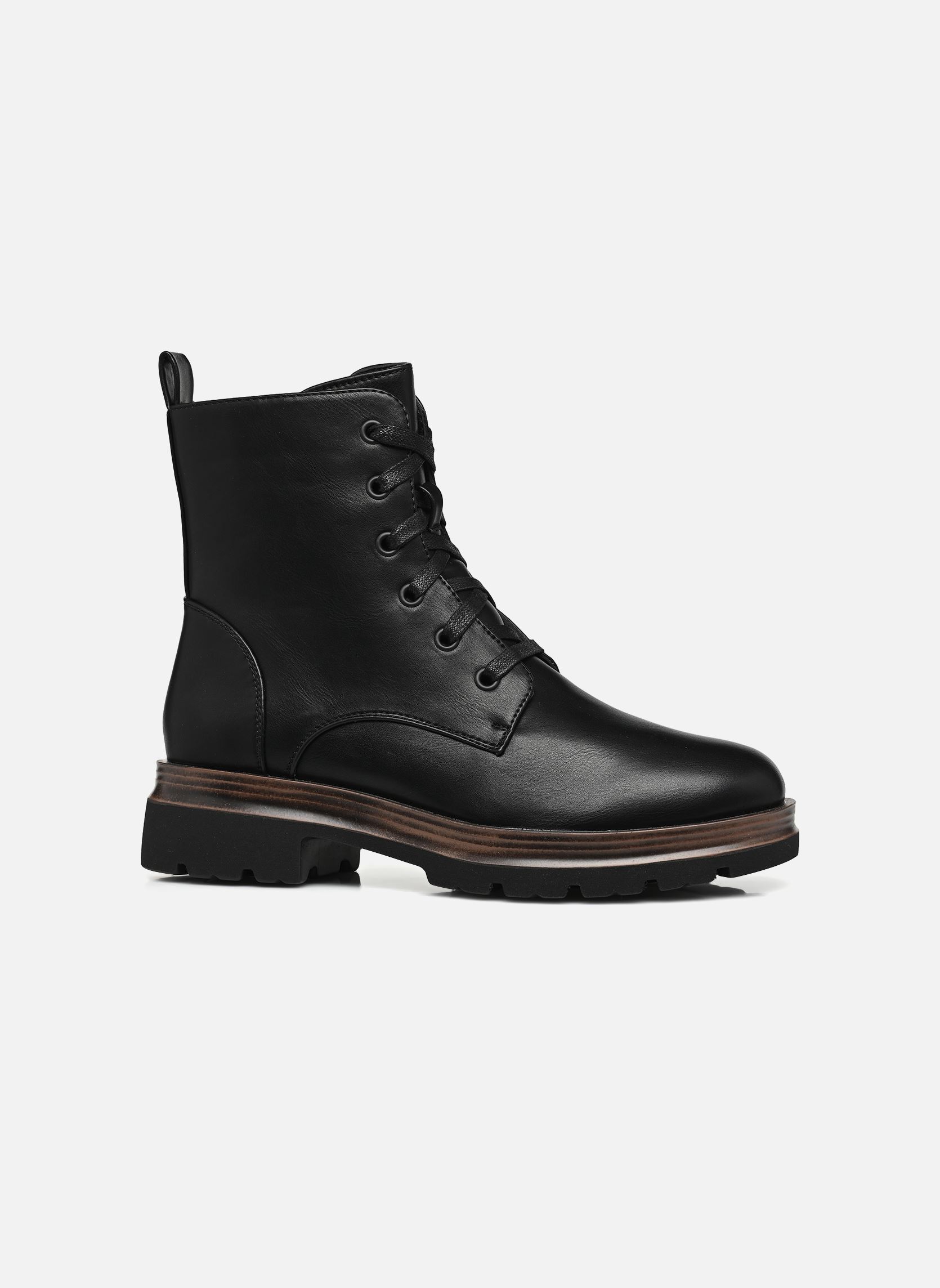 Bottines à lacets CYAN M01905 femme noir Comfeet Bottines à lacets CYAN M01905 femme noir Black