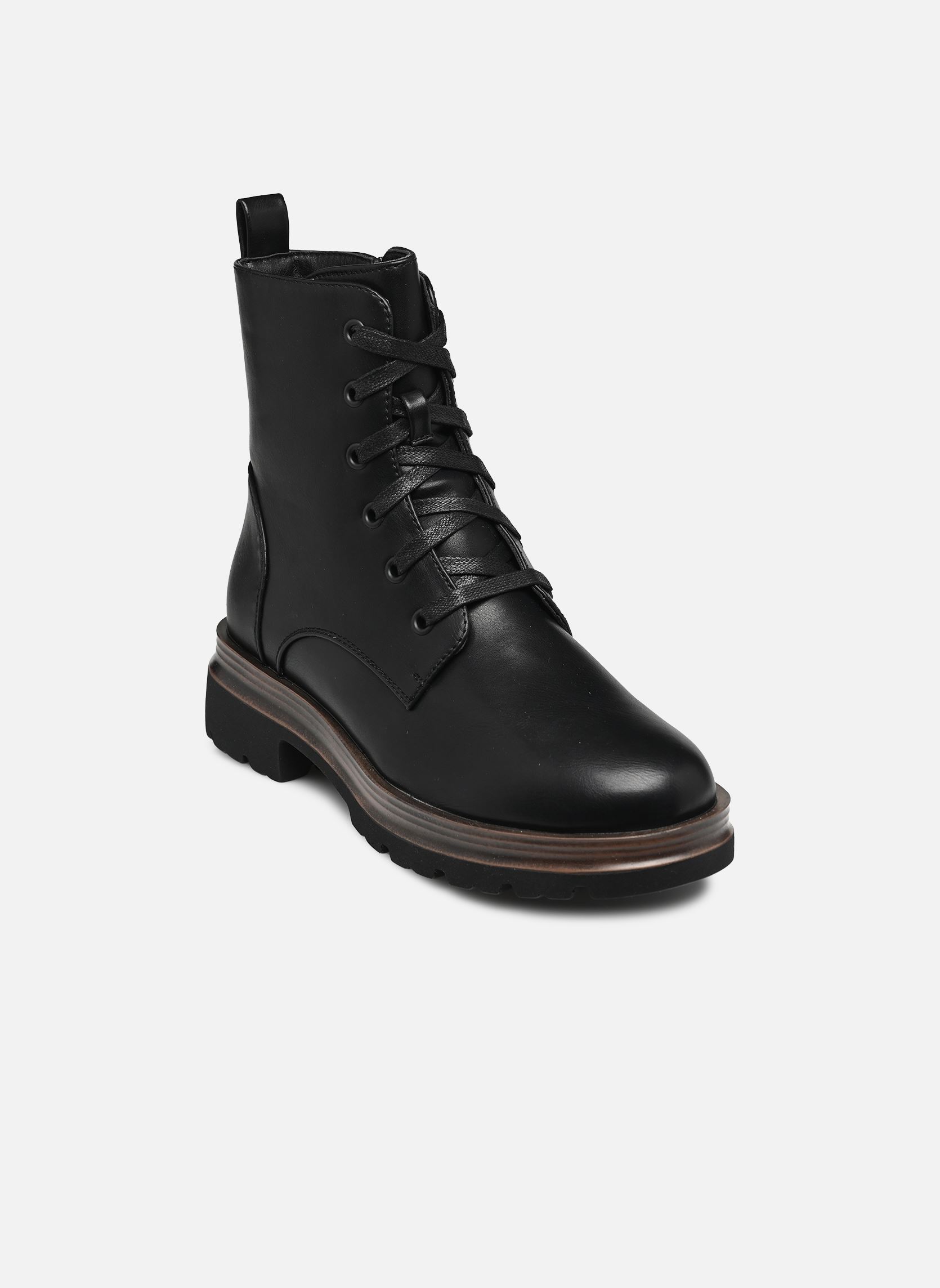Bottines à lacets CYAN M01905 femme noir Comfeet Bottines à lacets CYAN M01905 femme noir Black