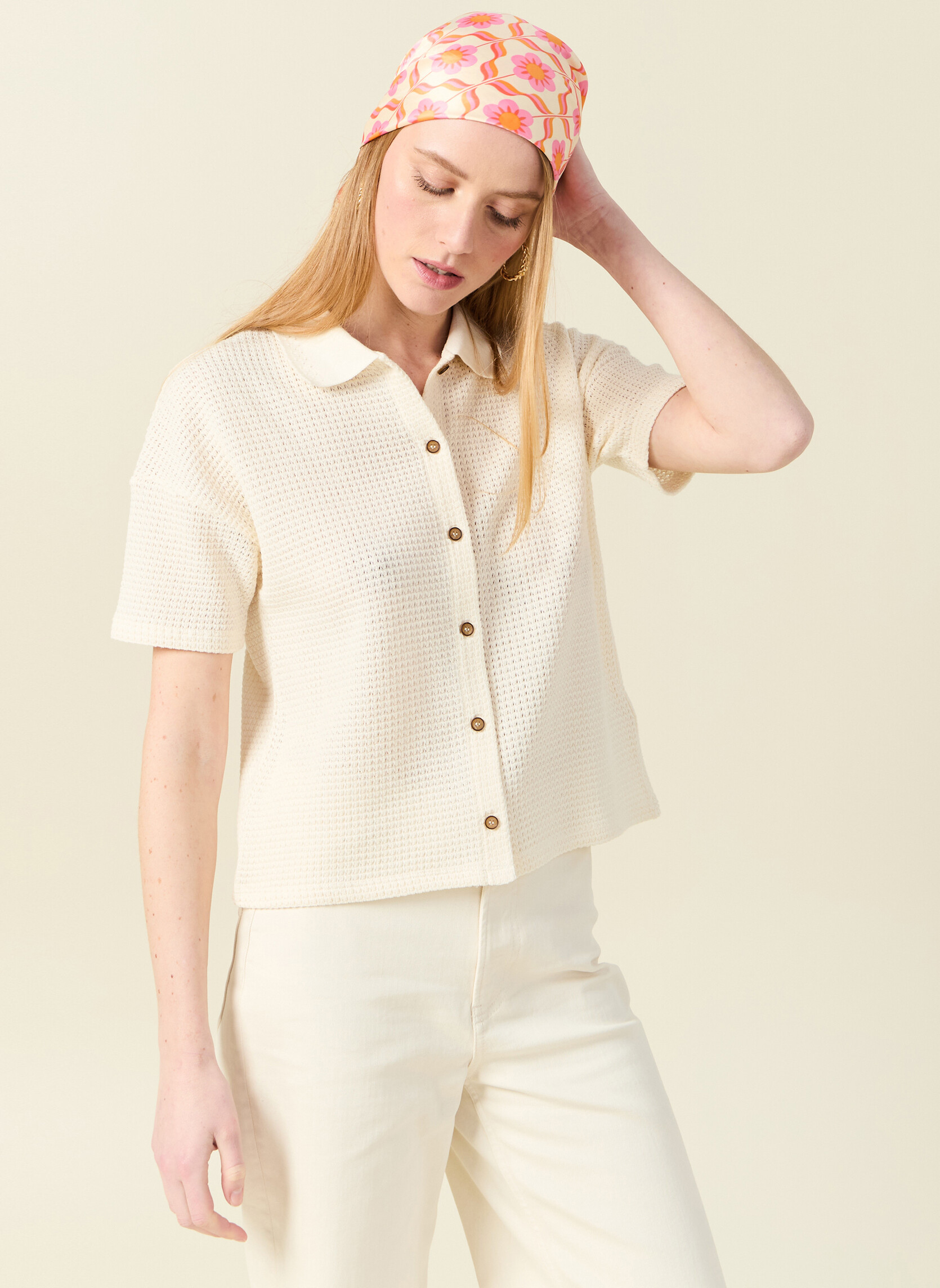 Chemises AFRIQUECOUF femme beige Bonobo Chemises AFRIQUECOUF femme beige Beige