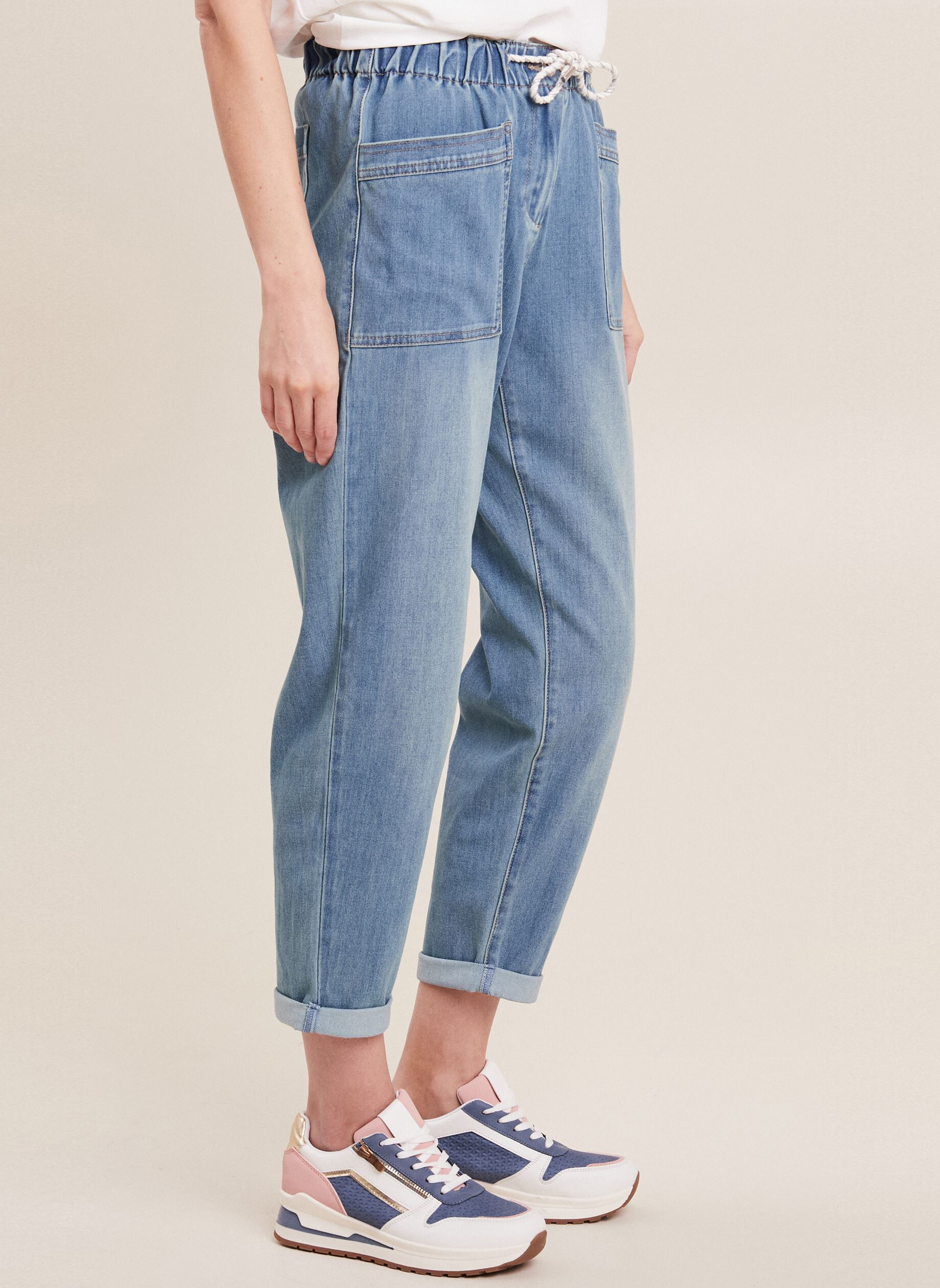 Wijde jeans / Flared Jeans PEBATJ dames blauw Bréal Wijde jeans / Flared Jeans PEBATJ dames blauw DENIM DOUBLE STONE