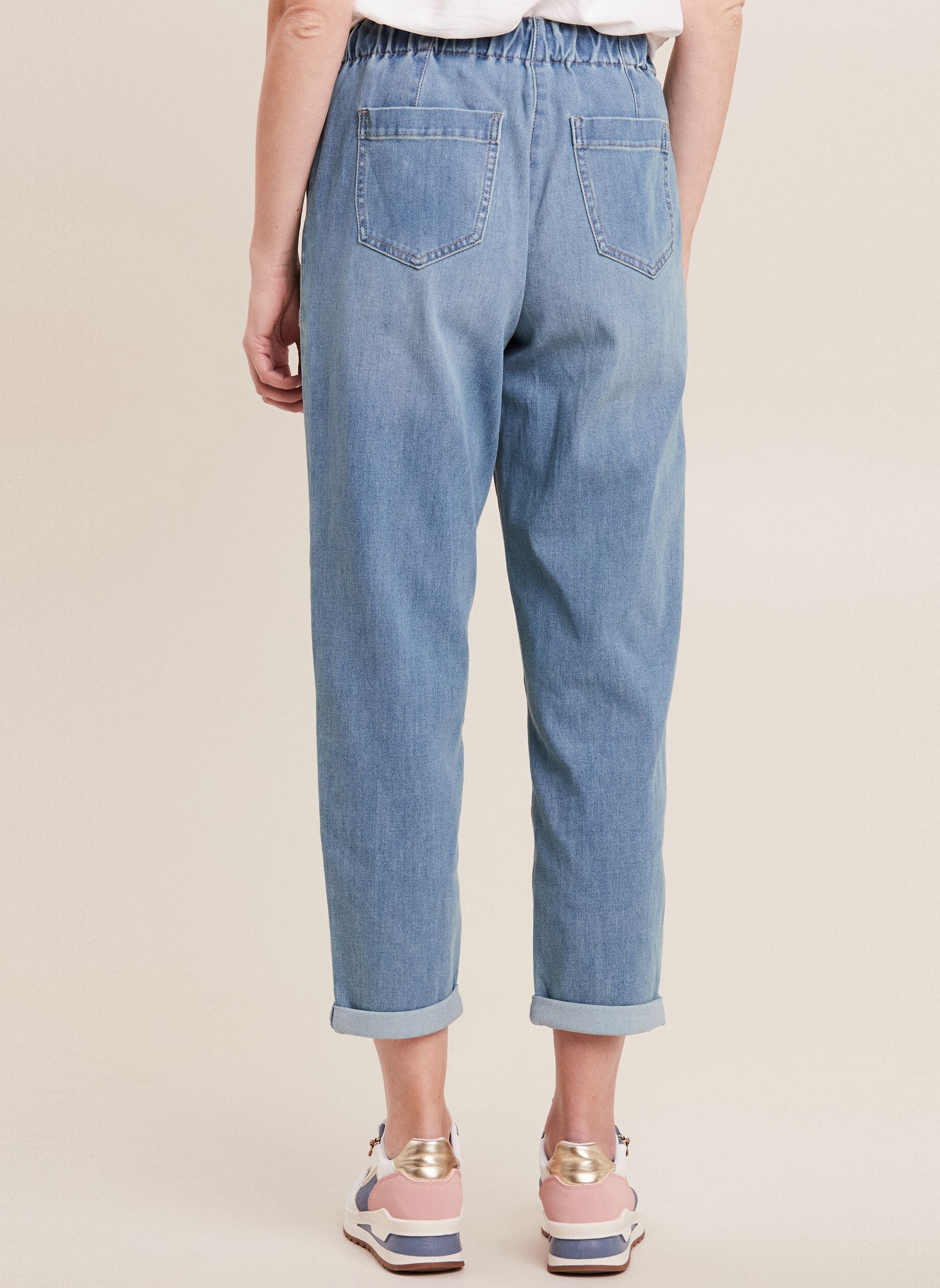 Wijde jeans / Flared Jeans PEBATJ dames blauw Bréal Wijde jeans / Flared Jeans PEBATJ dames blauw DENIM DOUBLE STONE