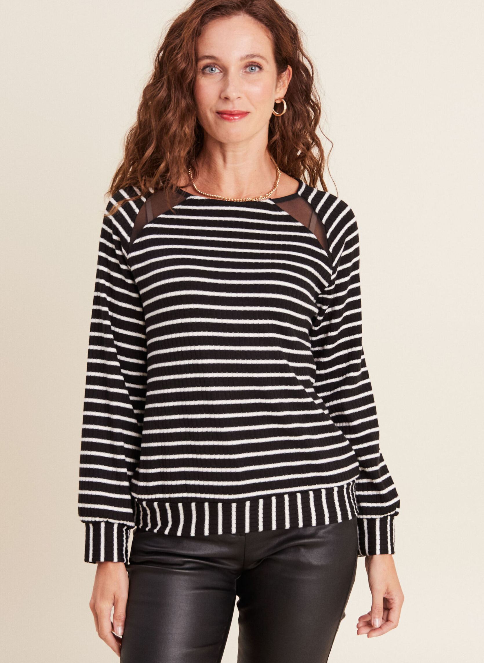Langarm-T-Shirts TOUSTRIPE damen schwarz Bréal Langarm-T-Shirts TOUSTRIPE damen schwarz RAY-NOA-BL