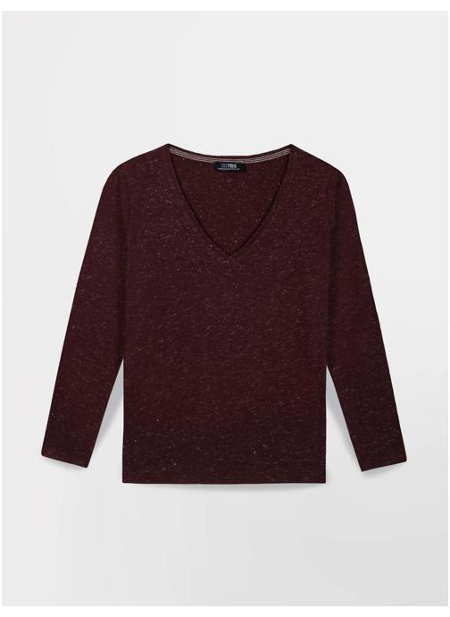 TBS Tee-shirts Polo Manches longues ADINALON SYNAGOT femme rouge
