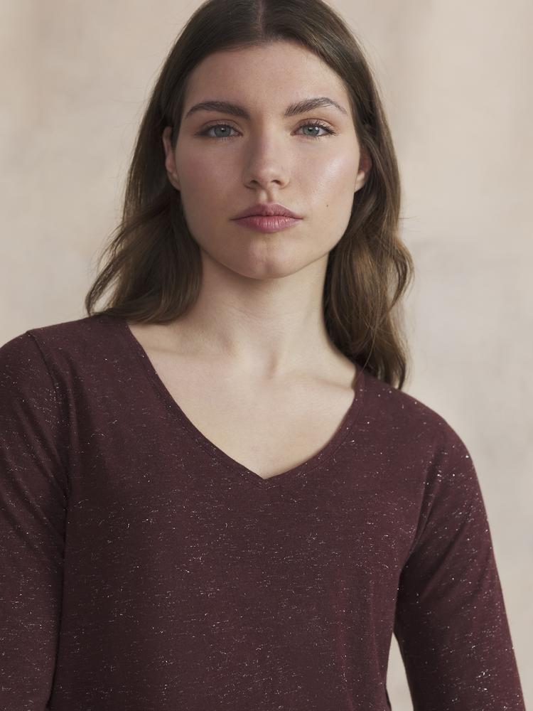 Tee-shirts Polo Manches longues ADINALON SYNAGOT femme rouge TBS Tee-shirts Polo Manches longues ADINALON SYNAGOT femme rouge Rouge foncé