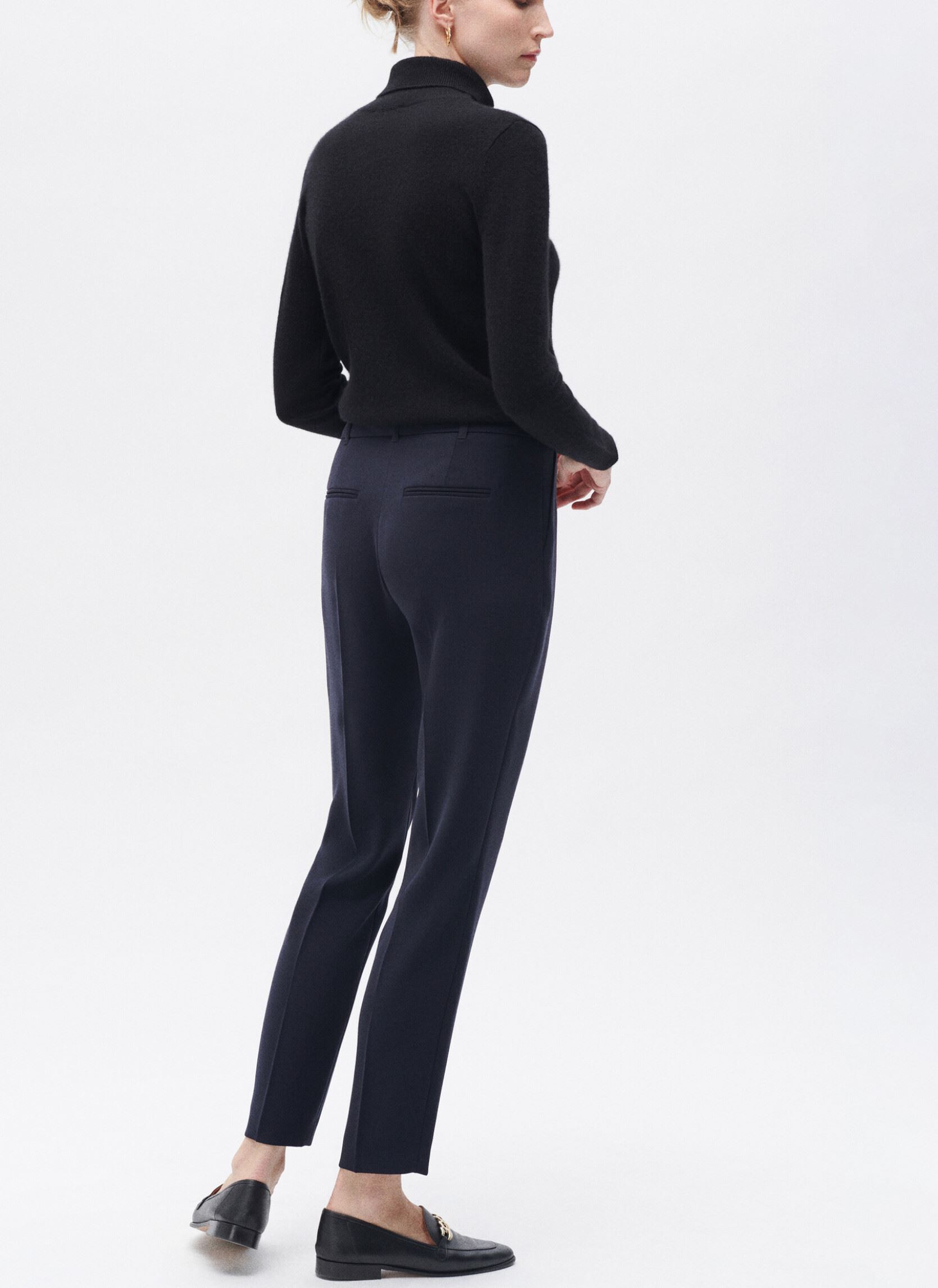 Pantaloni dritti 232P-PGAUTIER donna blu Caroll Pantaloni dritti 232P-PGAUTIER donna blu MARINE