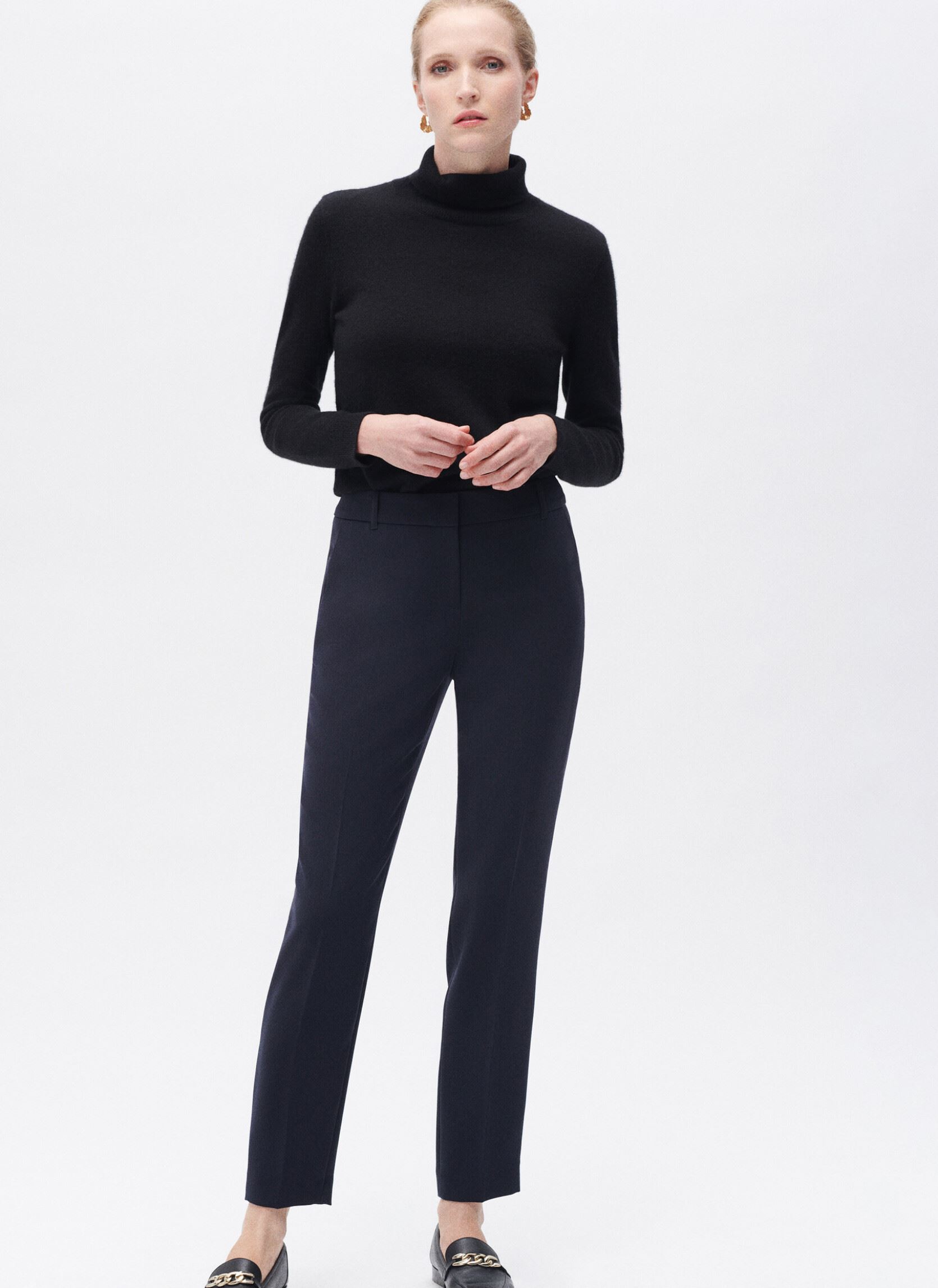 Pantaloni dritti 232P-PGAUTIER donna blu Caroll Pantaloni dritti 232P-PGAUTIER donna blu MARINE