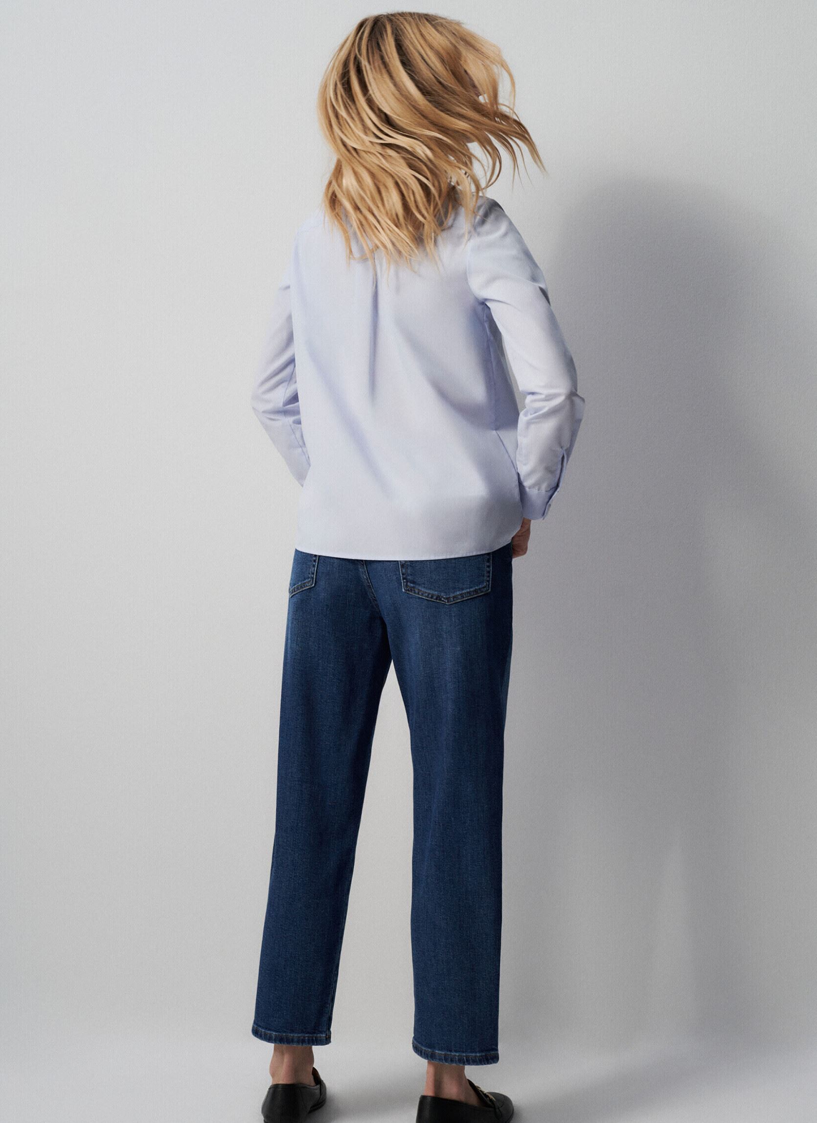 Lange mouw overhemden 232C-BRENDA2 dames blauw Caroll Lange mouw overhemden 232C-BRENDA2 dames blauw CHAMBRAY