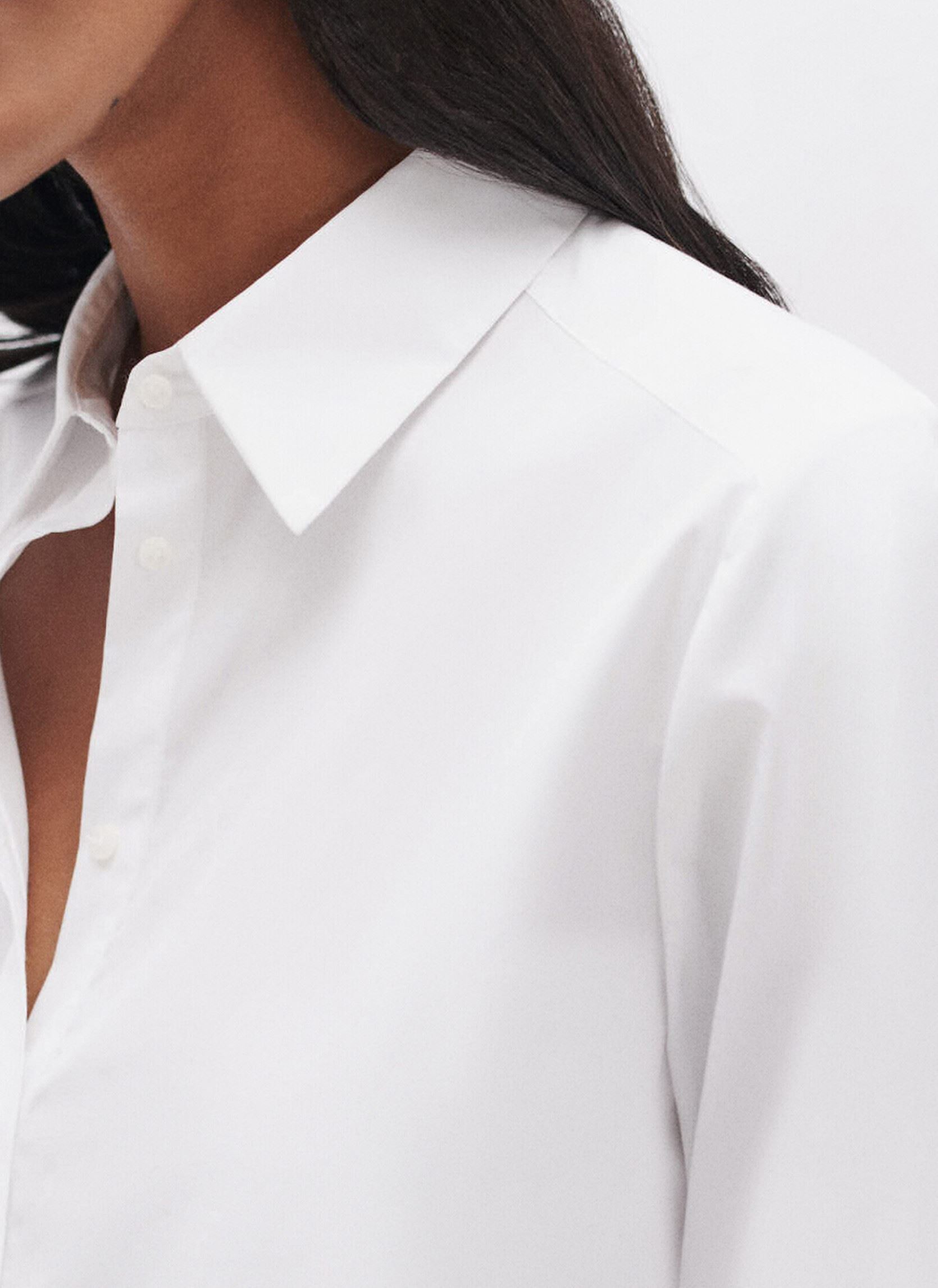Chemises manches longues 232C-BRENDA2 femme blanc Caroll Chemises manches longues 232C-BRENDA2 femme blanc BLANC