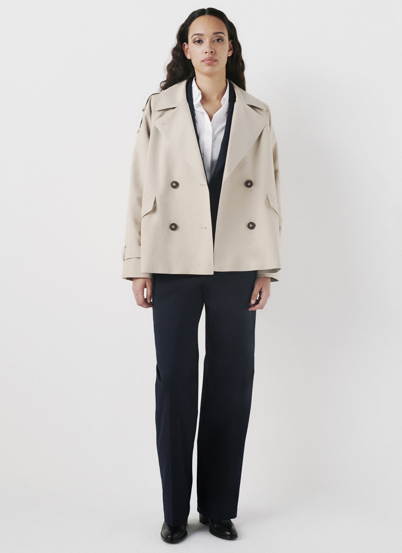 Trenchcoats 242G-GOURMAND dames beige Caroll Trenchcoats 242G-GOURMAND dames beige BEIGE