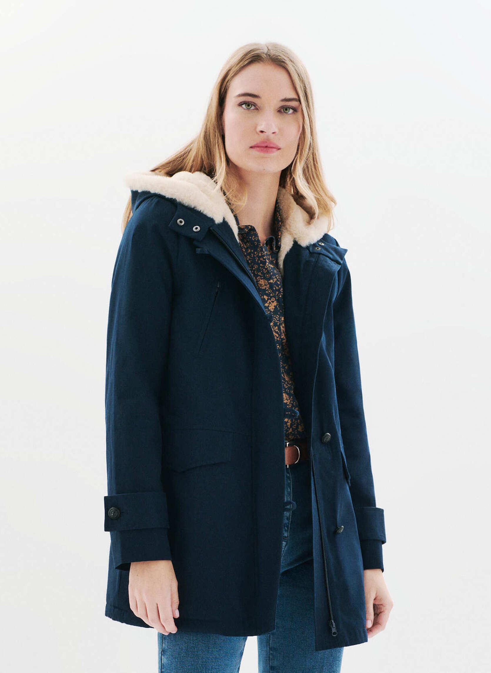 Manteaux MJ001-ELECTRAB femme bleu Caroll Manteaux MJ001-ELECTRAB femme bleu SKY CAPTAIN