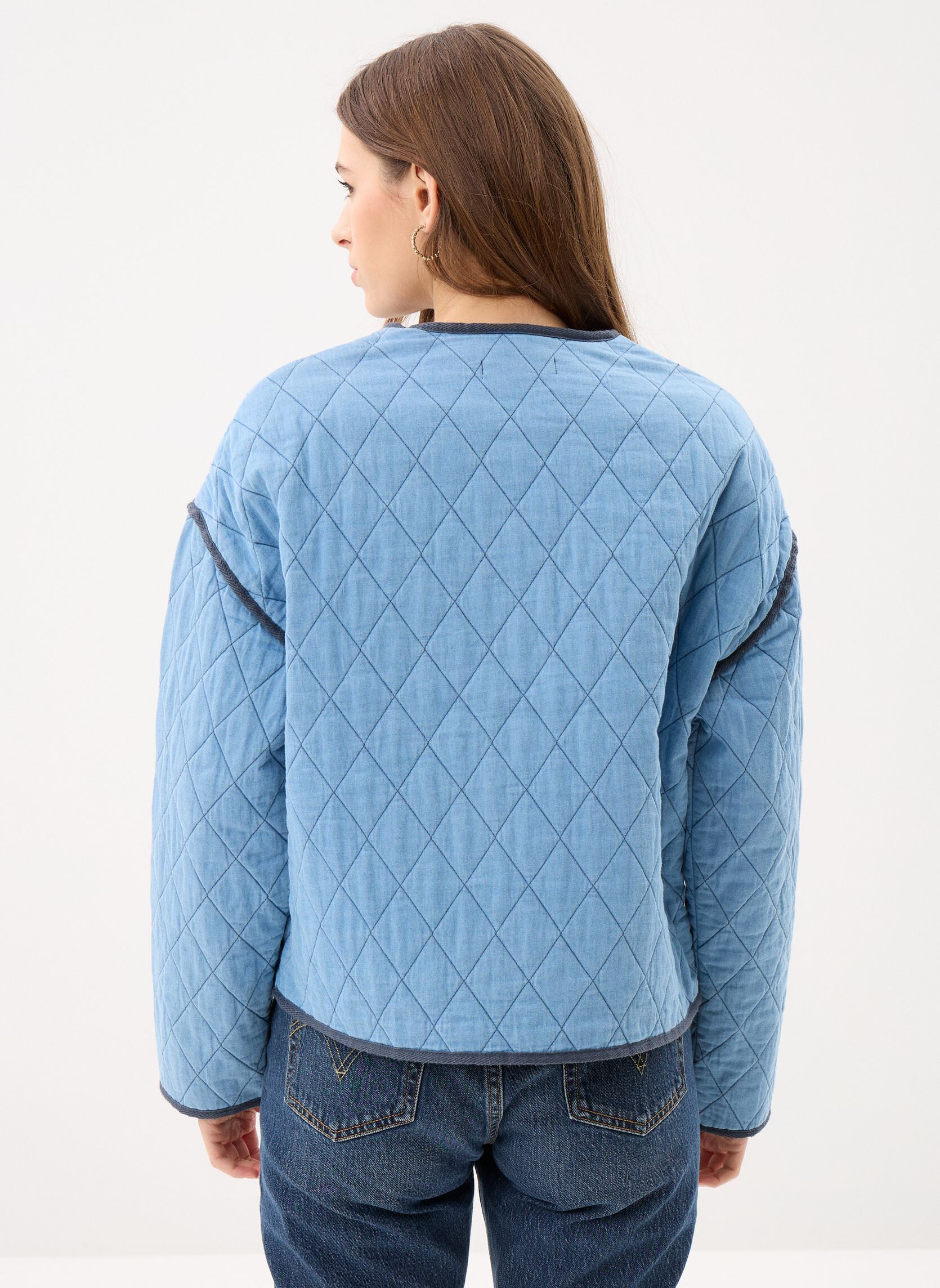 Jacken VESTE-MATELASSEE damen blau MADE BY Jacken VESTE-MATELASSEE damen blau DENIM DOUBLE STONE