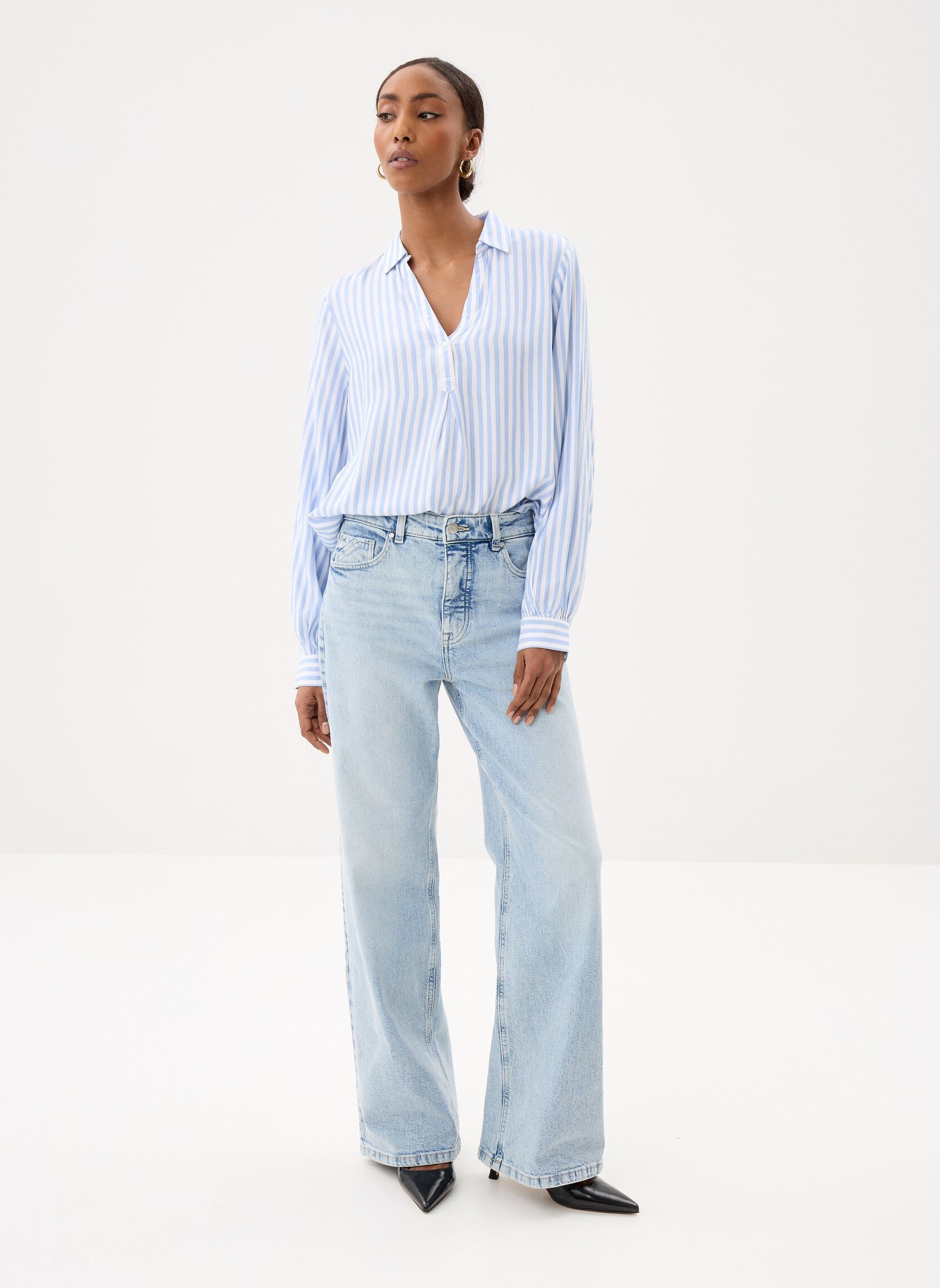 Blouses met lange mouwen CHEBLOUSE dames blauw Georgia Rose Blouses met lange mouwen CHEBLOUSE dames blauw FROZEN FJORD