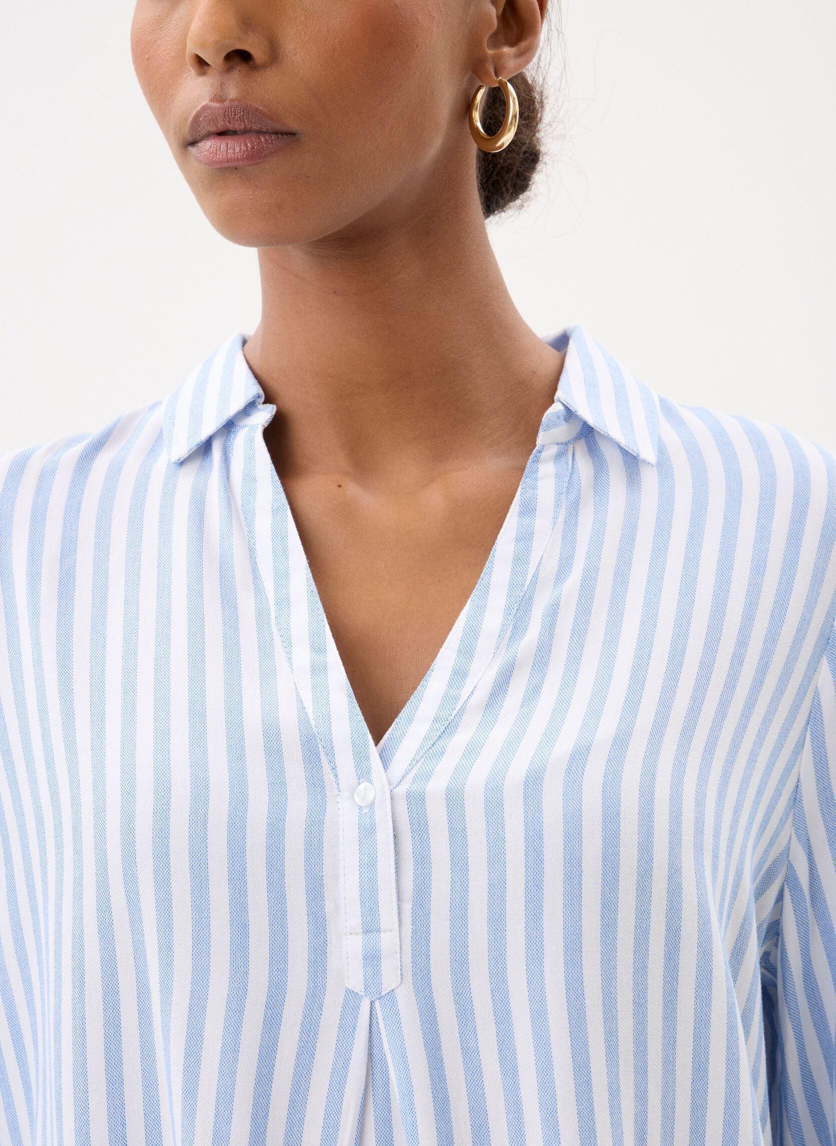 Blouses met lange mouwen CHEBLOUSE dames blauw Georgia Rose Blouses met lange mouwen CHEBLOUSE dames blauw FROZEN FJORD