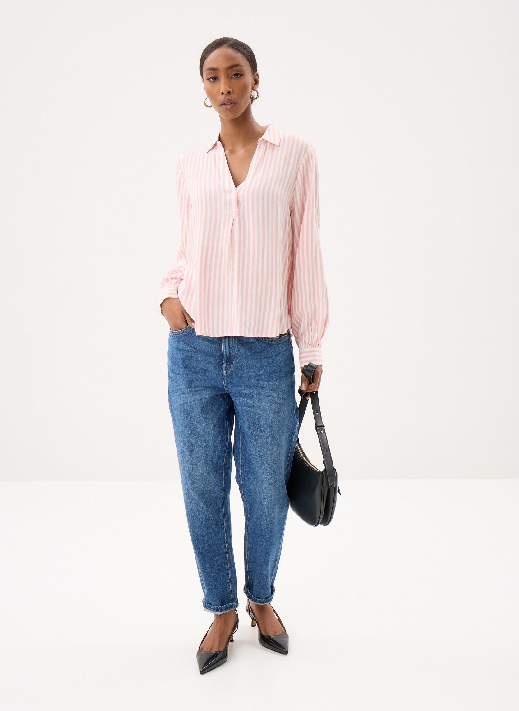 Langarm-Blusen CHEBLOUSE damen rosa Georgia Rose Langarm-Blusen CHEBLOUSE damen rosa SILVER PINK