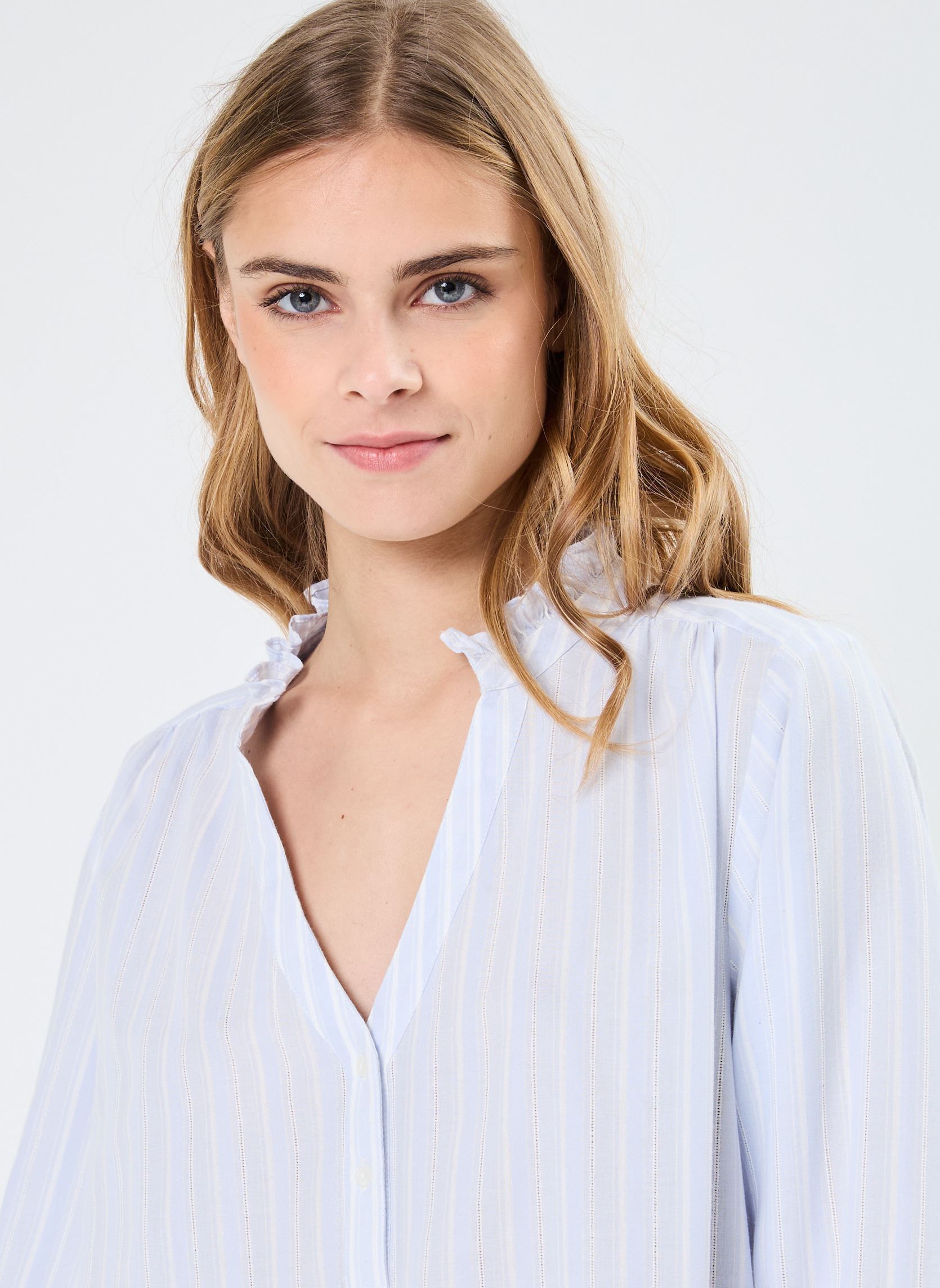 Blouses manches longues CHEBLOUSE2 femme bleu Georgia Rose Blouses manches longues CHEBLOUSE2 femme bleu RAY-BLOUCOL-BL