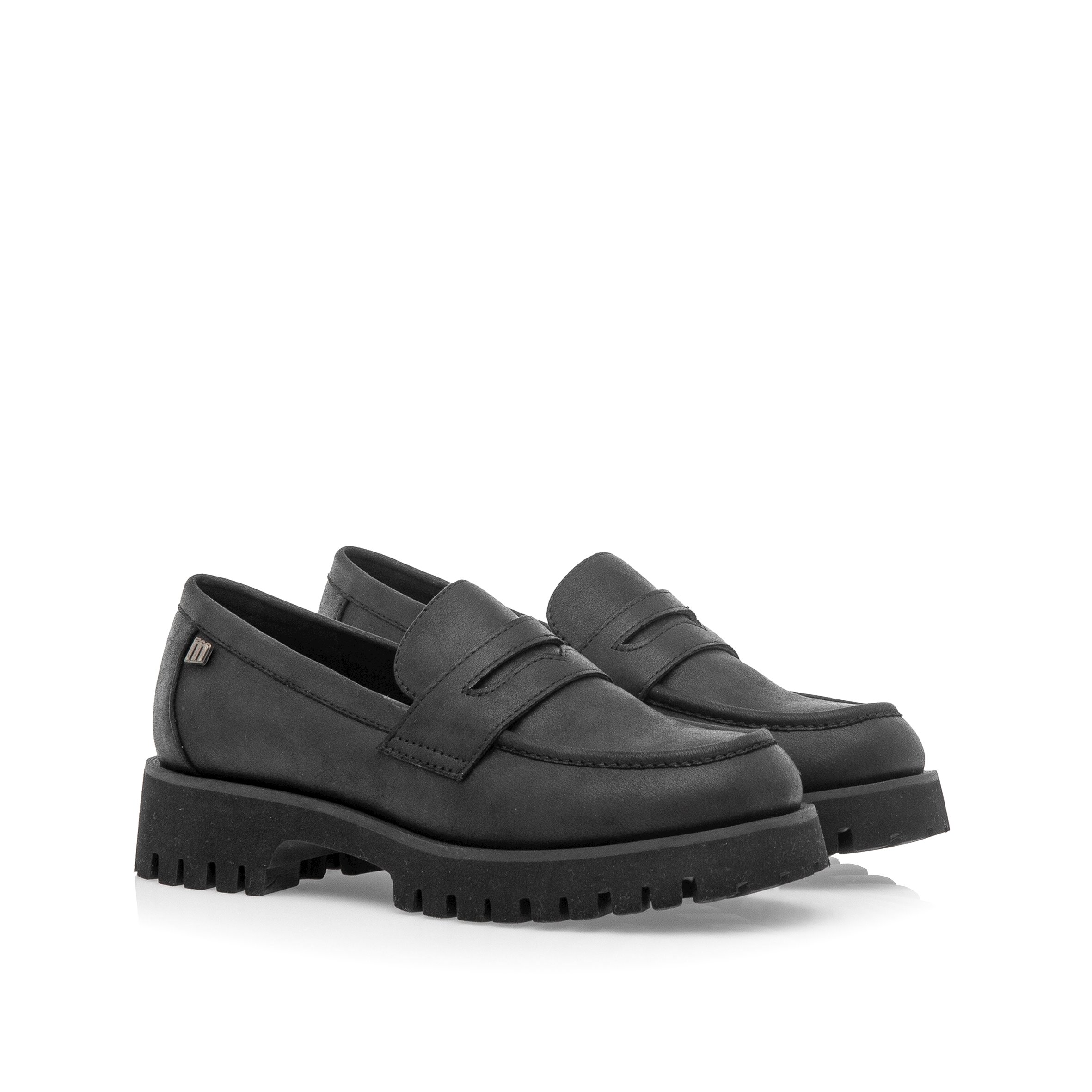 MTNG Scarpe Piatte Donna Lenox 59370 | 58284 | Nero – Comode E Alla Moda Con Chiusura A Lacci E Fibbia
