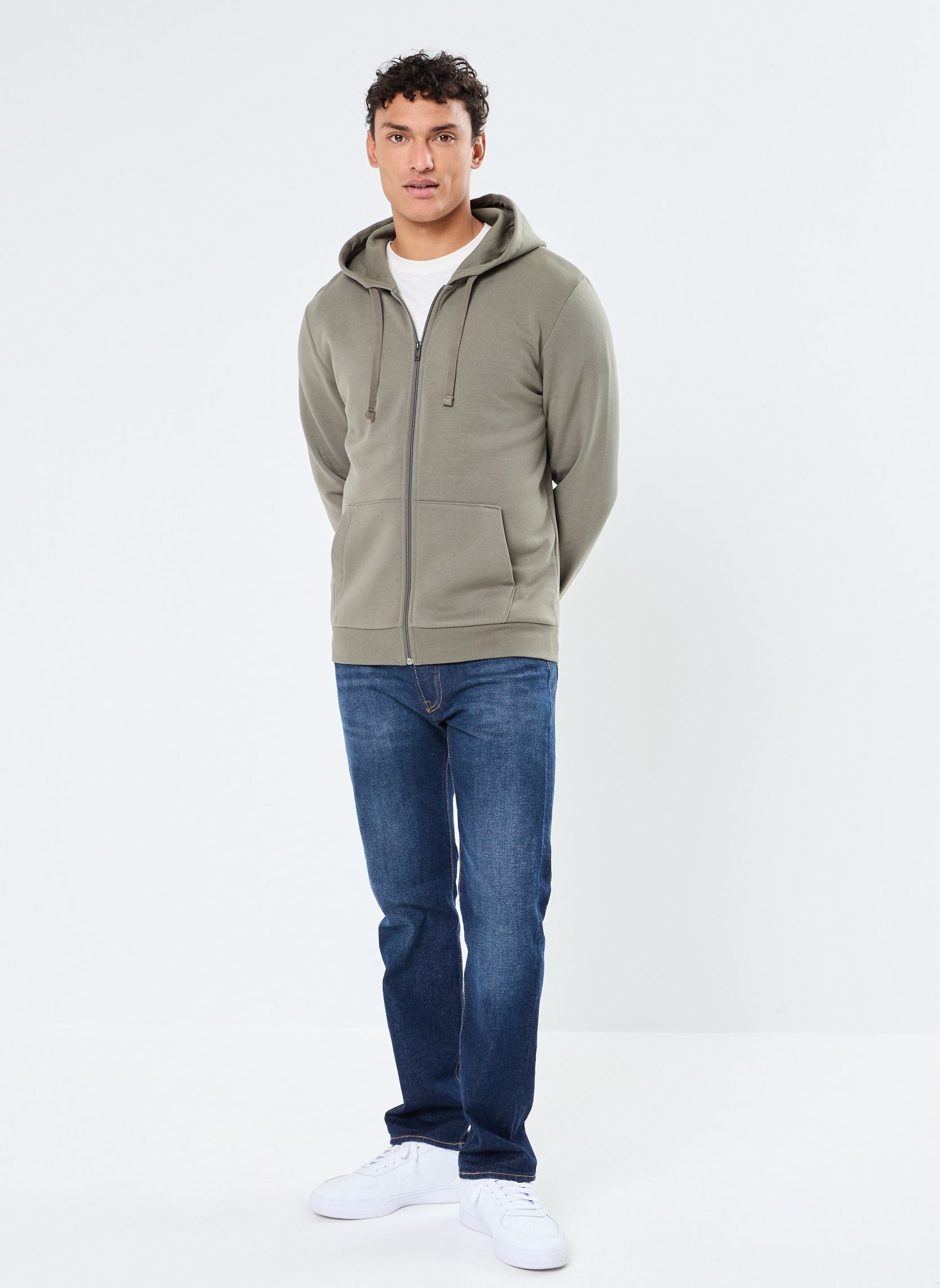 Sweats zippés MARLONE sweat homme vert MADE BY Sweats zippés MARLONE sweat homme vert MULLED BASIL