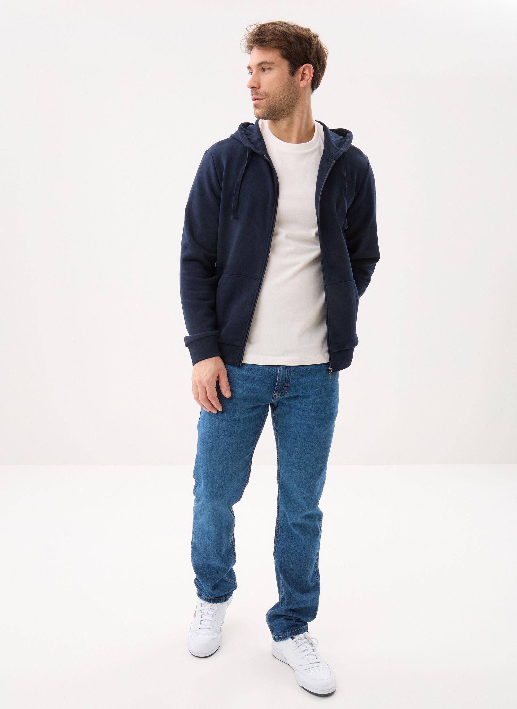 Sweatshirts mit Reißverschluss MARLONE sweat herren blau MADE BY Sweatshirts mit Reißverschluss MARLONE sweat herren blau Z**MARINE