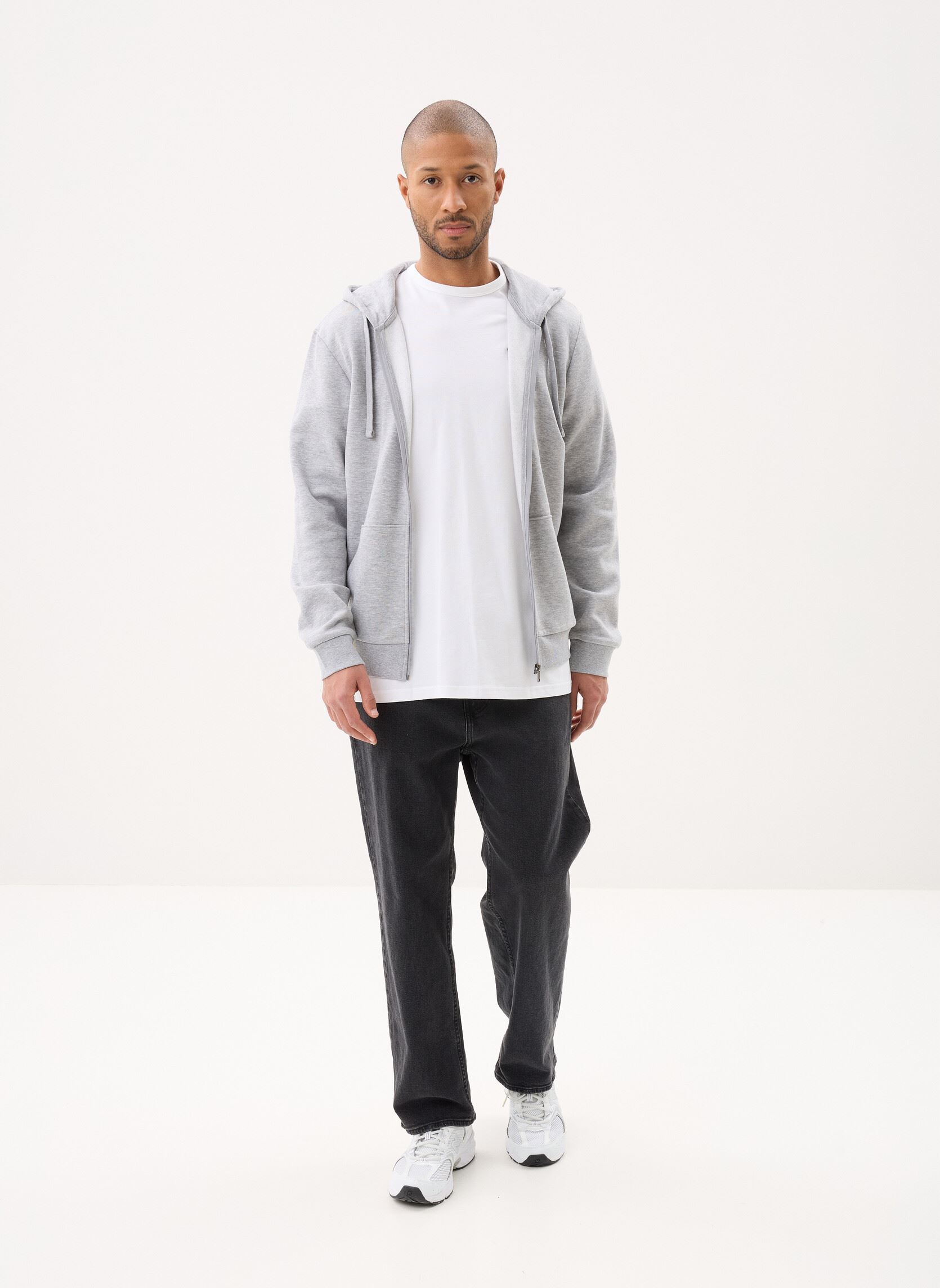 Sweats zippés MARLONE sweat homme gris MADE BY Sweats zippés MARLONE sweat homme gris Gris Chine