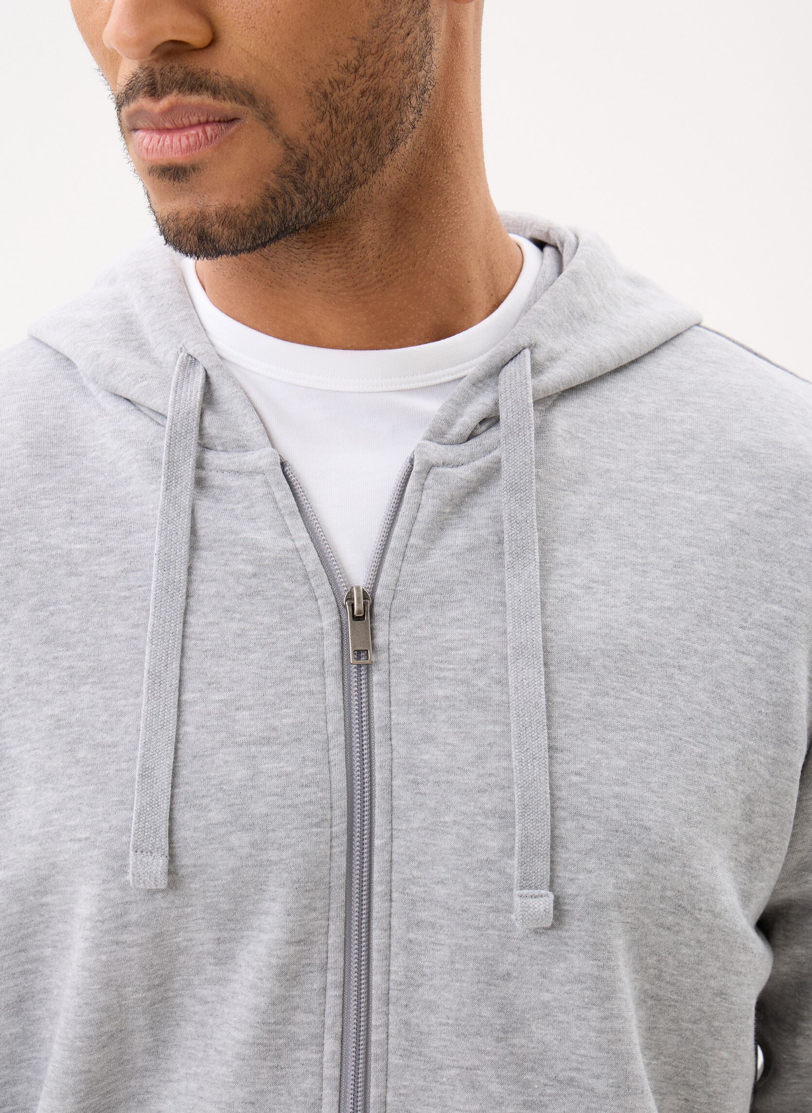 Sweats zippés MARLONE sweat homme gris MADE BY Sweats zippés MARLONE sweat homme gris Gris Chine