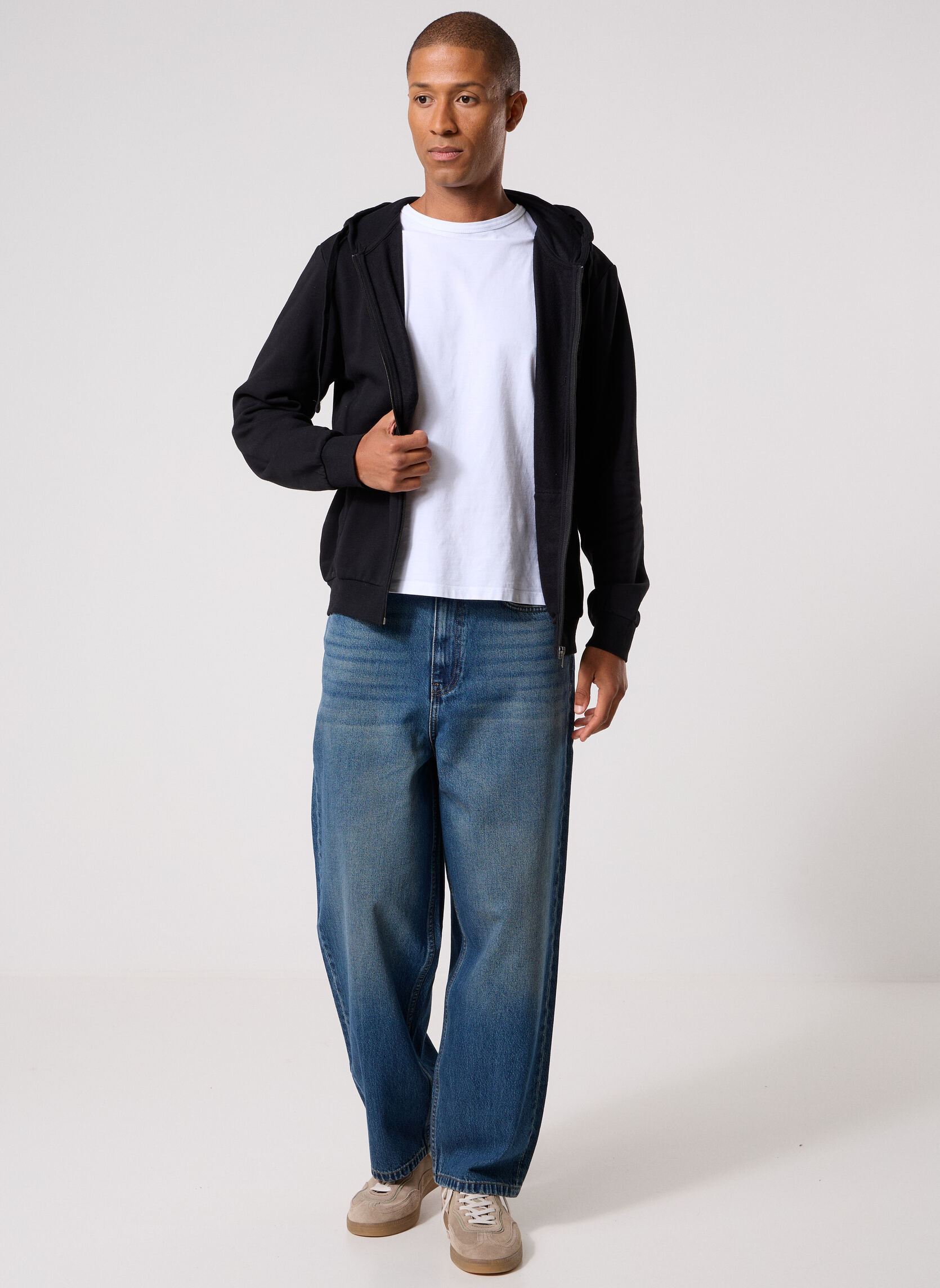 Sweats zippés MARLONE sweat homme noir MADE BY Sweats zippés MARLONE sweat homme noir Z*NOIR