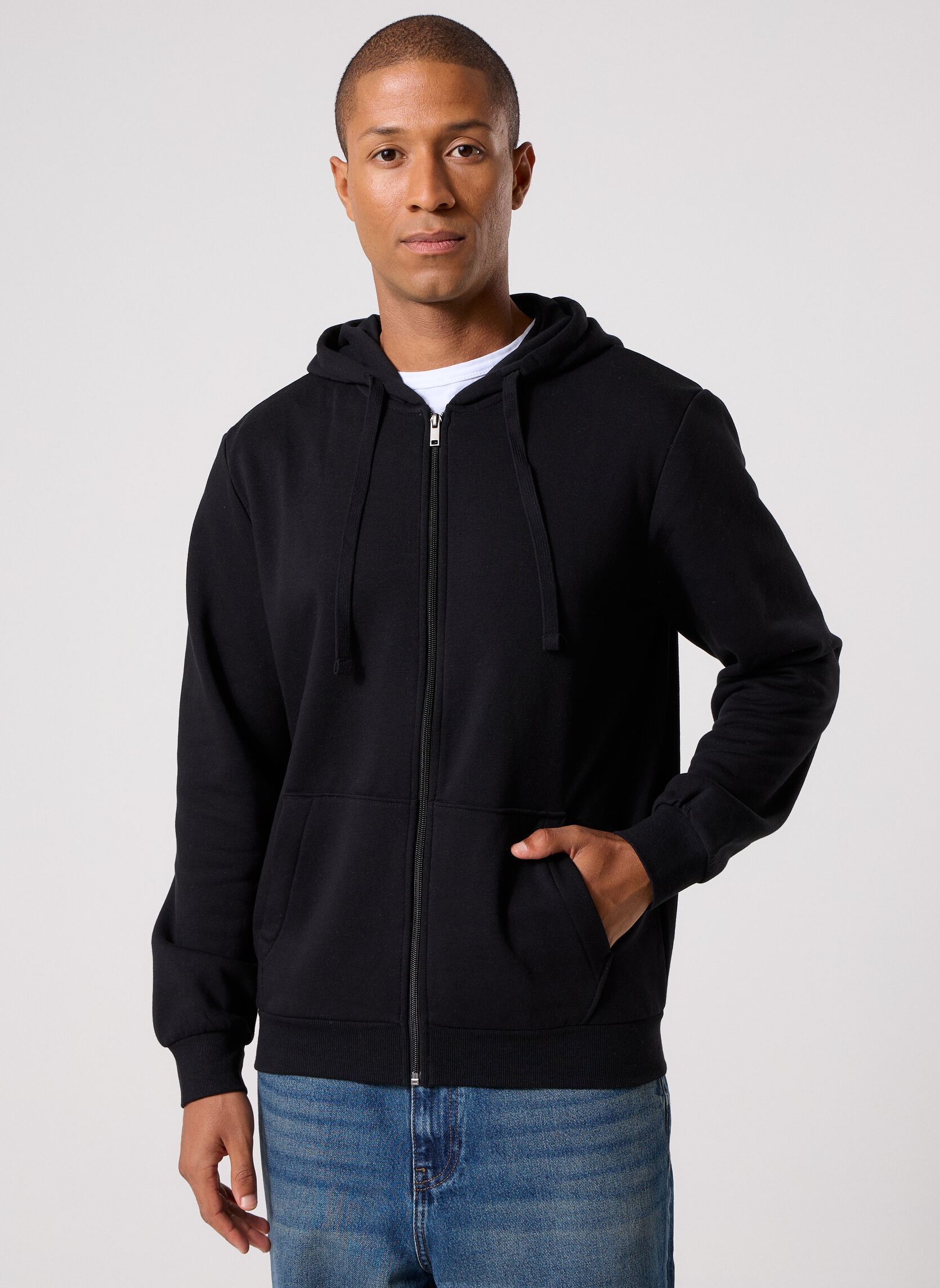Sweats zippés MARLONE sweat homme noir MADE BY Sweats zippés MARLONE sweat homme noir Z*NOIR