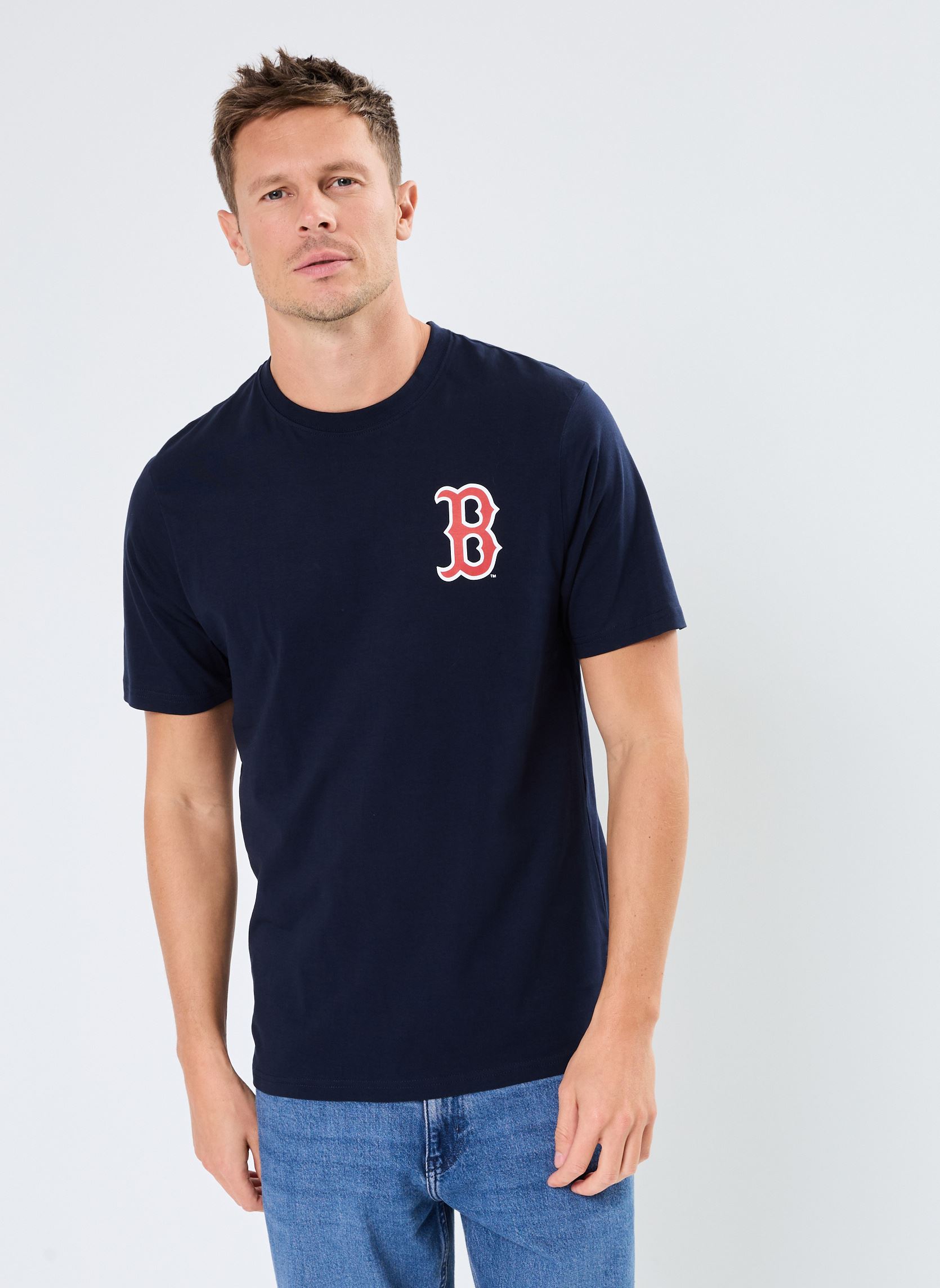 Tee-shirts manches courtes 47 TEE MLB BOSTON RED SOX BACKER ECHO FA homme bleu 47 BRAND Tee-shirts manches courtes 47 TEE MLB BOSTON RED SOX BACKER ECHO FA homme bleu NAVY