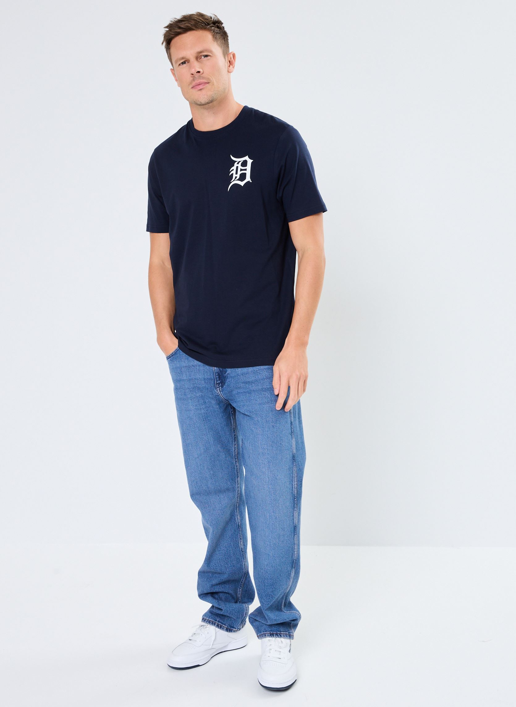 Tee-shirts manches courtes 47 TEE MLB DETROIT TIGERS BACKER ECHO FA homme bleu 47 BRAND Tee-shirts manches courtes 47 TEE MLB DETROIT TIGERS BACKER ECHO FA homme bleu NAVY