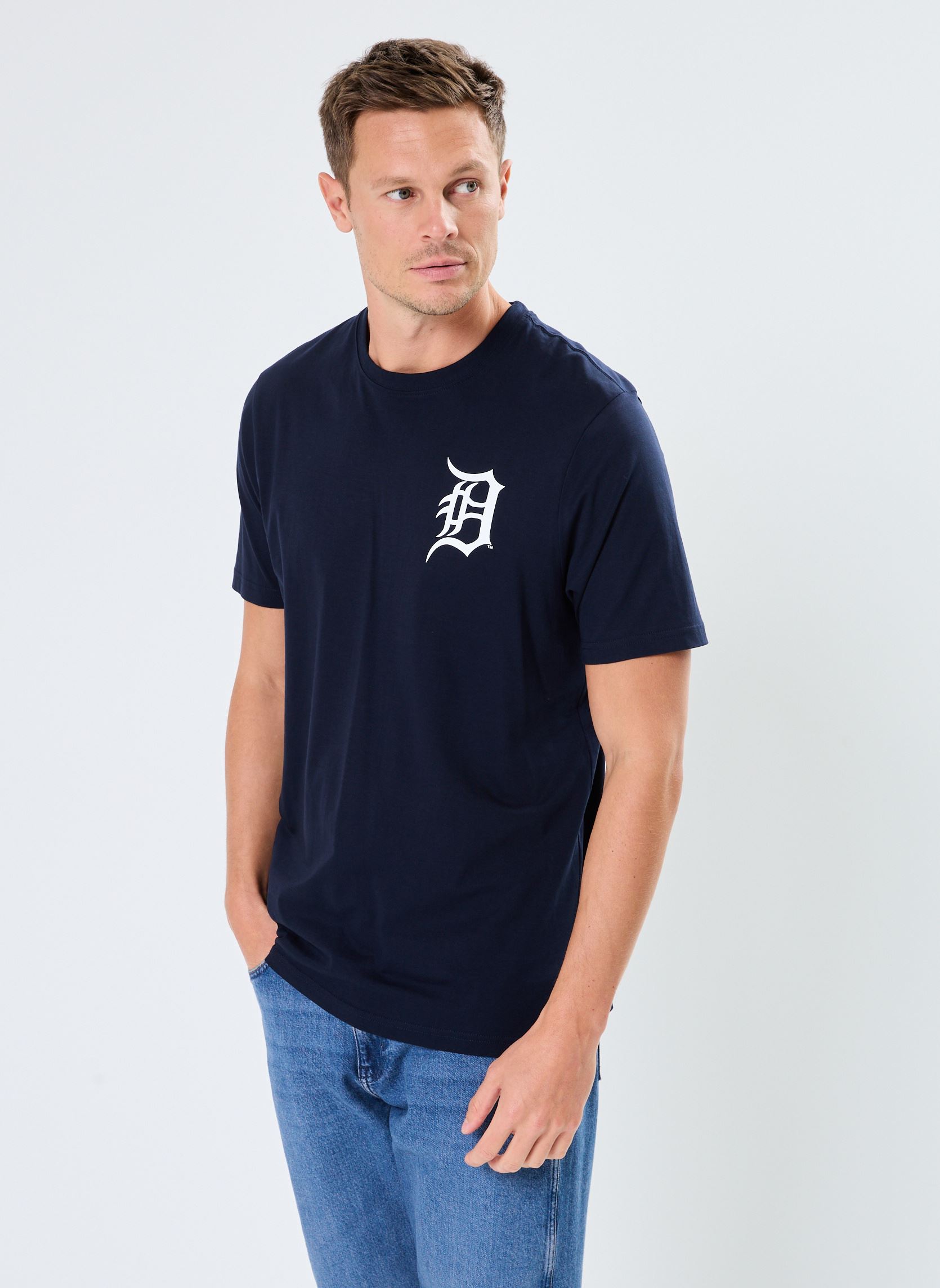 Tee-shirts manches courtes 47 TEE MLB DETROIT TIGERS BACKER ECHO FA homme bleu 47 BRAND Tee-shirts manches courtes 47 TEE MLB DETROIT TIGERS BACKER ECHO FA homme bleu NAVY