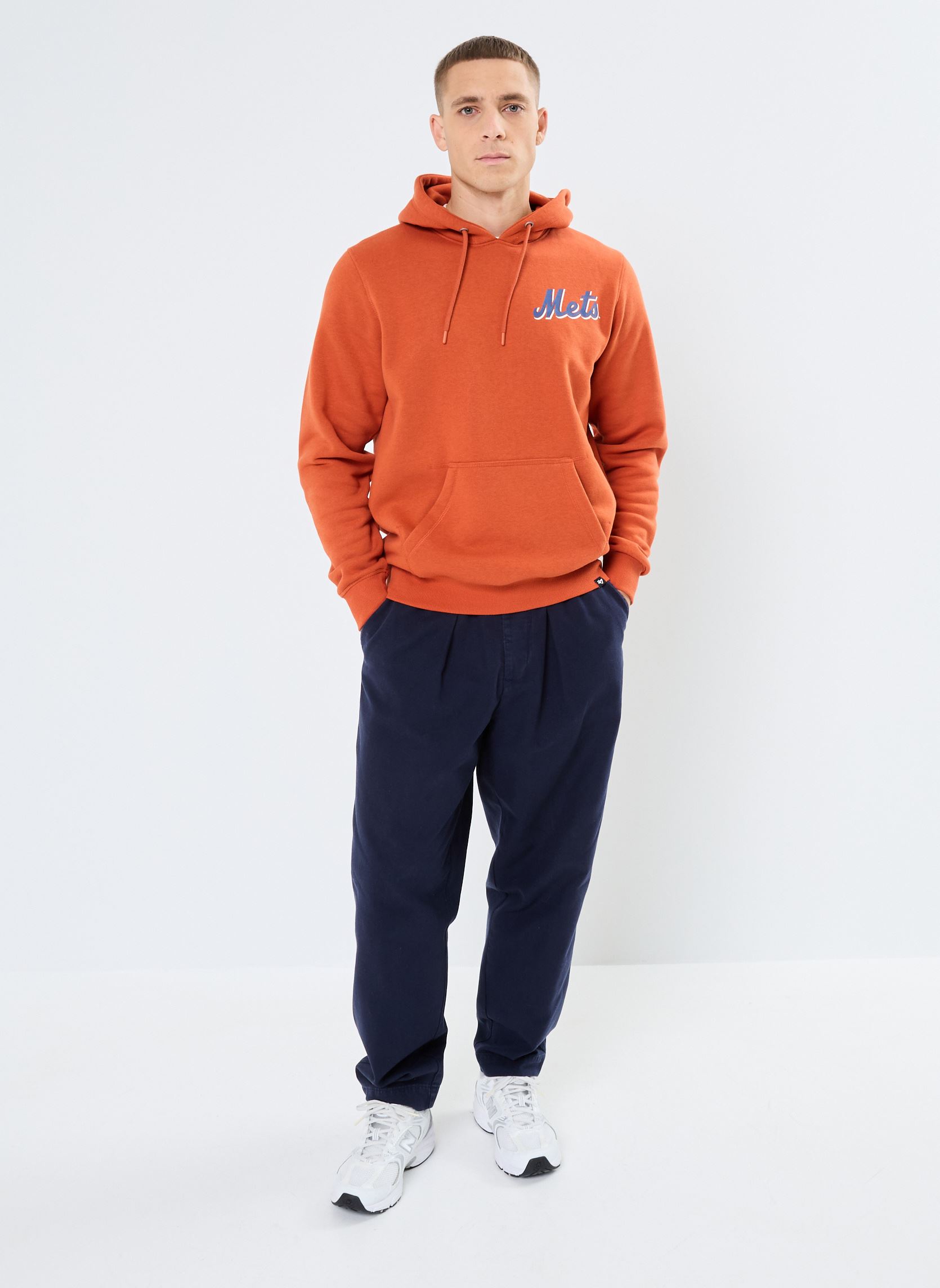 Sweats 47 HOODIE MLB NEW YORK METS IMPRINT BACK homme orange 47 BRAND Sweats 47 HOODIE MLB NEW YORK METS IMPRINT BACK homme orange CLAY