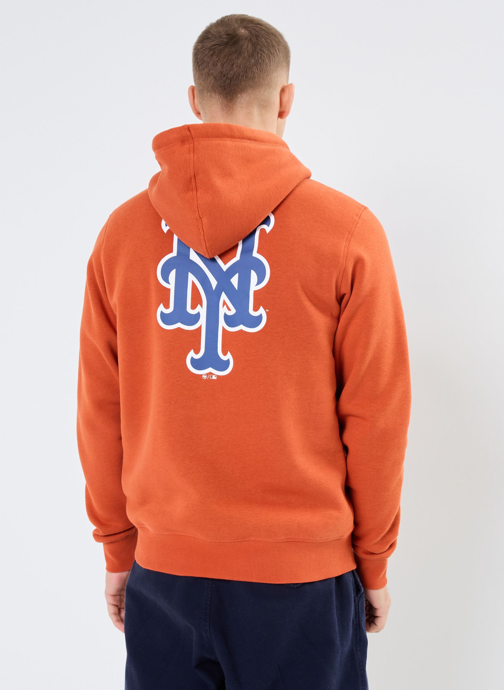 Sweats 47 HOODIE MLB NEW YORK METS IMPRINT BACK homme orange 47 BRAND Sweats 47 HOODIE MLB NEW YORK METS IMPRINT BACK homme orange CLAY