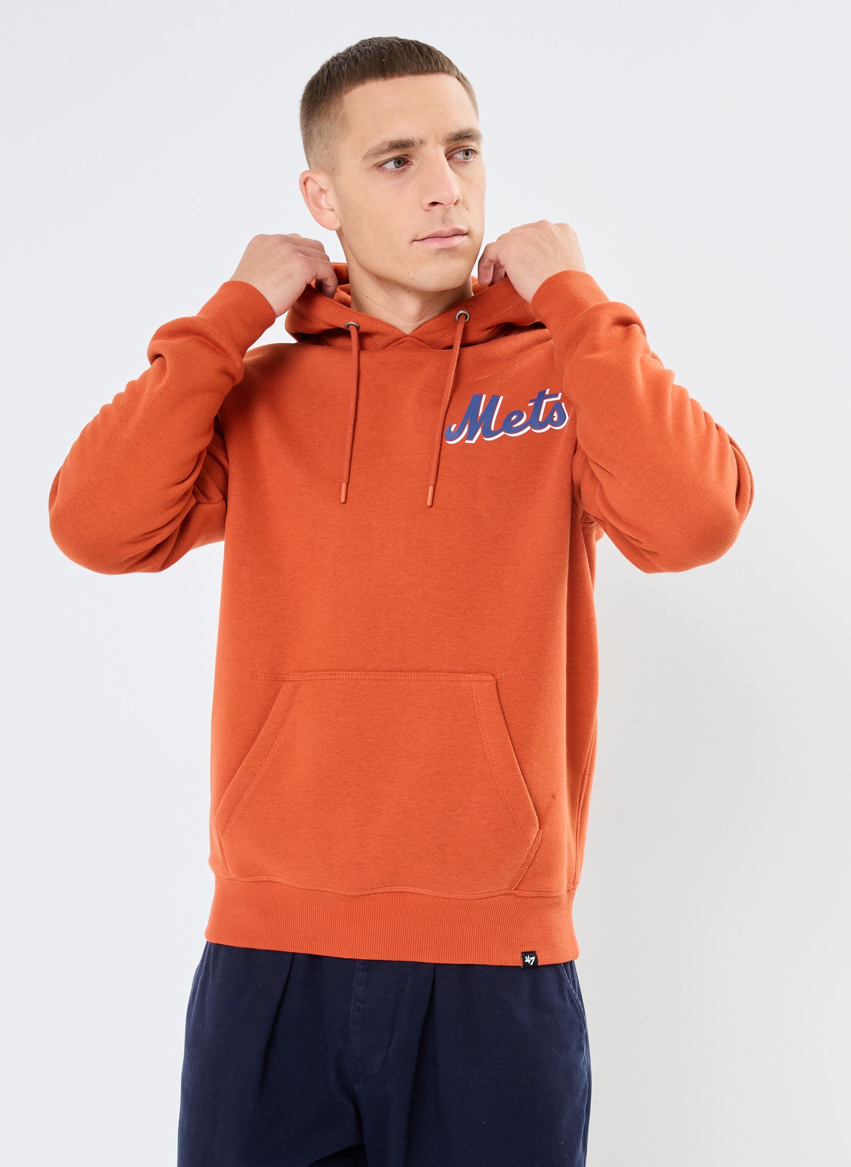 Sweats 47 HOODIE MLB NEW YORK METS IMPRINT BACK homme orange 47 BRAND Sweats 47 HOODIE MLB NEW YORK METS IMPRINT BACK homme orange CLAY