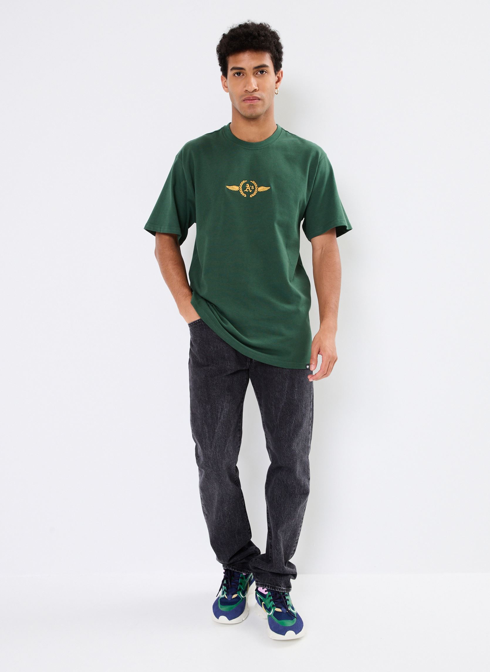 T-shirts met korte mouwen 47 TEE MLB OAKLAND ATHLETICS SKY HIGH DR heren groen 47 BRAND T-shirts met korte mouwen 47 TEE MLB OAKLAND ATHLETICS SKY HIGH DR heren groen DARK GREEN