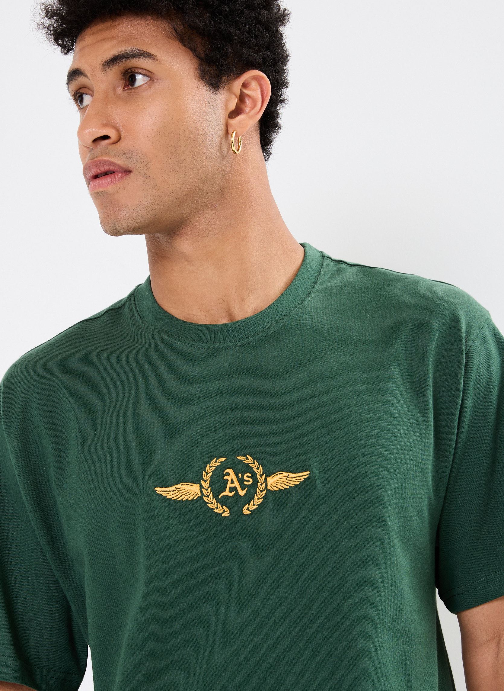 T-shirts met korte mouwen 47 TEE MLB OAKLAND ATHLETICS SKY HIGH DR heren groen 47 BRAND T-shirts met korte mouwen 47 TEE MLB OAKLAND ATHLETICS SKY HIGH DR heren groen DARK GREEN