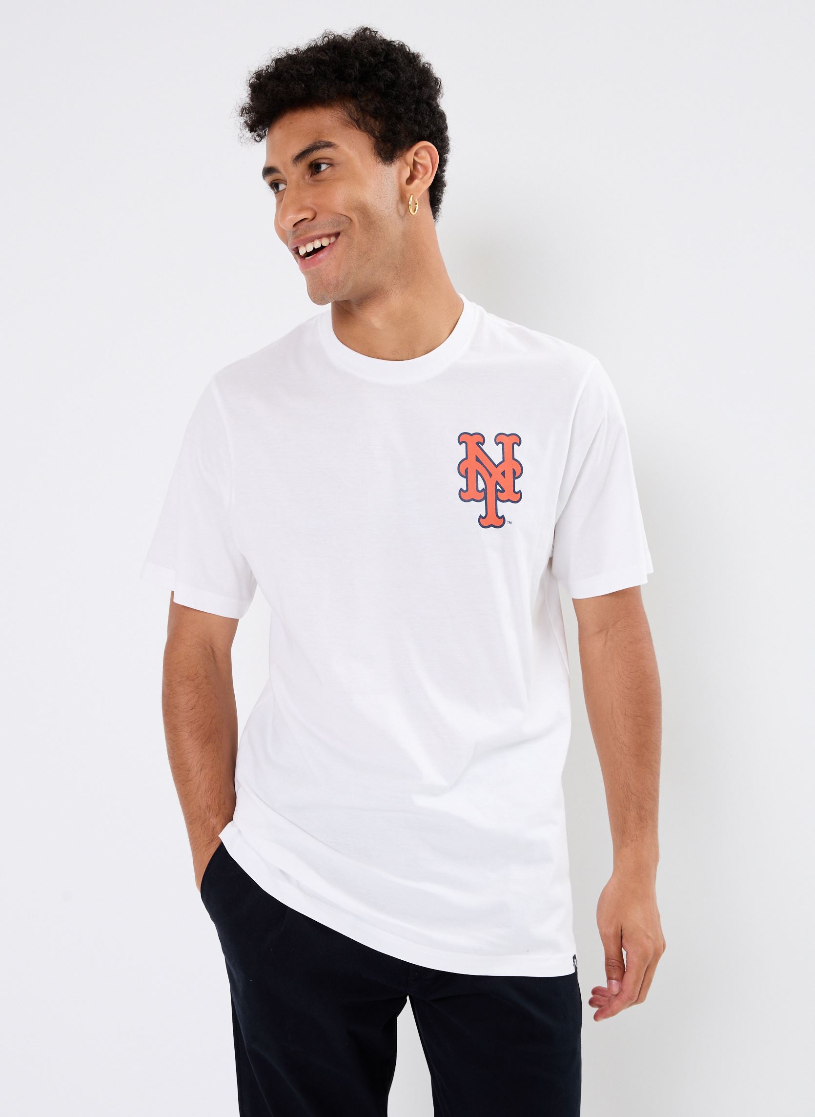 Tee-shirts 47 TEE MLB NEW YORK METS BACKER ECHO - U homme blanc 47 BRAND Tee-shirts 47 TEE MLB NEW YORK METS BACKER ECHO - U homme blanc WHITE WASH
