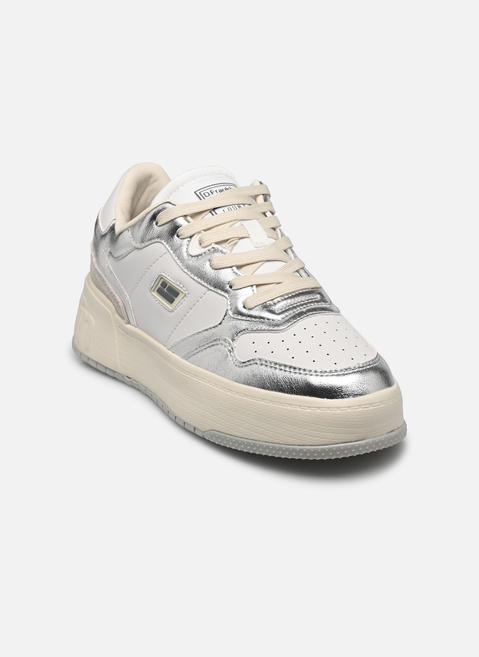 Baskets Court 321 femme argent D Franklin Baskets Court 321 femme argent WHITE/SILVER
