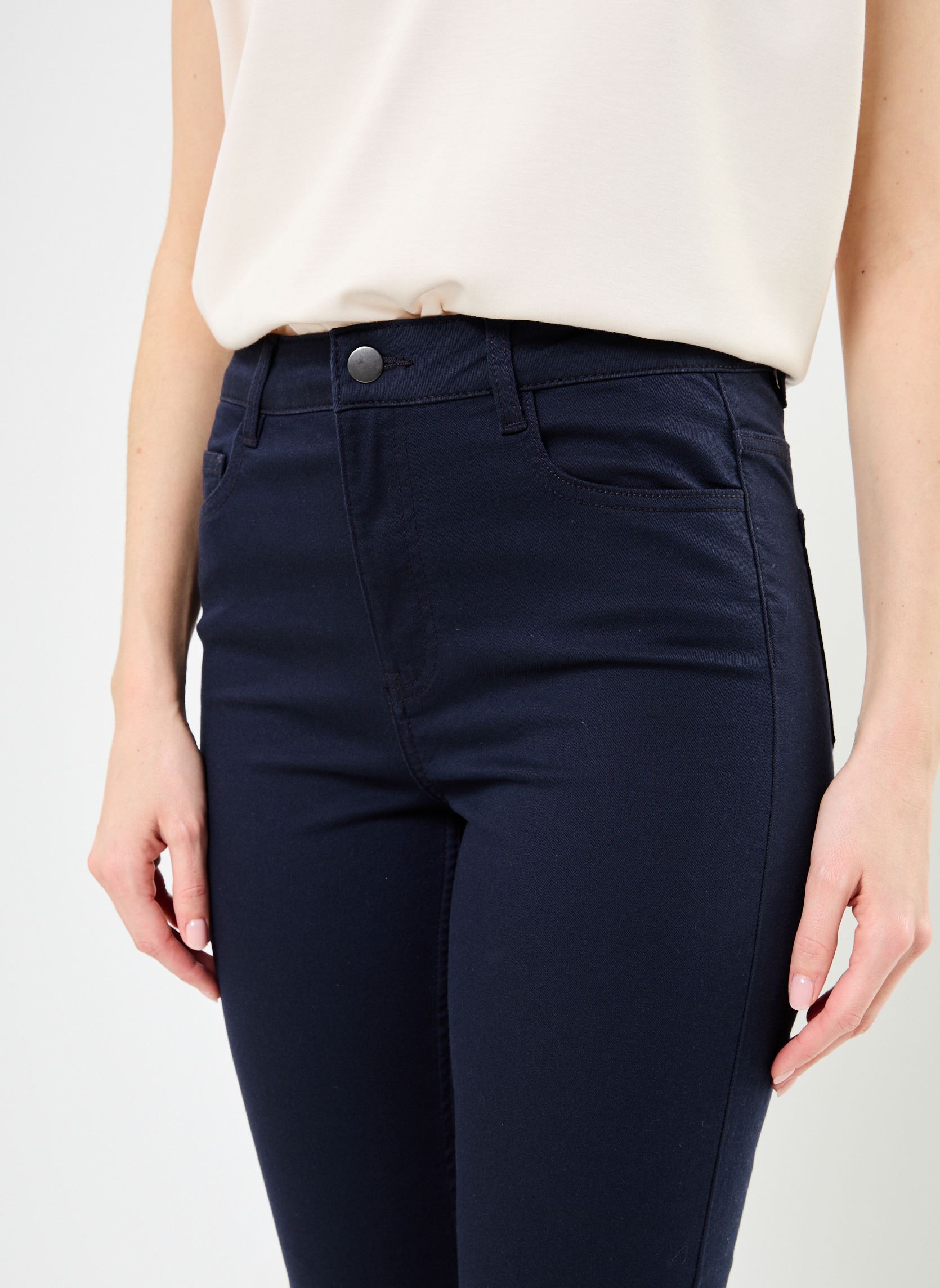 Pantalons slim PANTALON-SLIM femme bleu MADE BY Pantalons slim PANTALON-SLIM femme bleu Z**MARINE