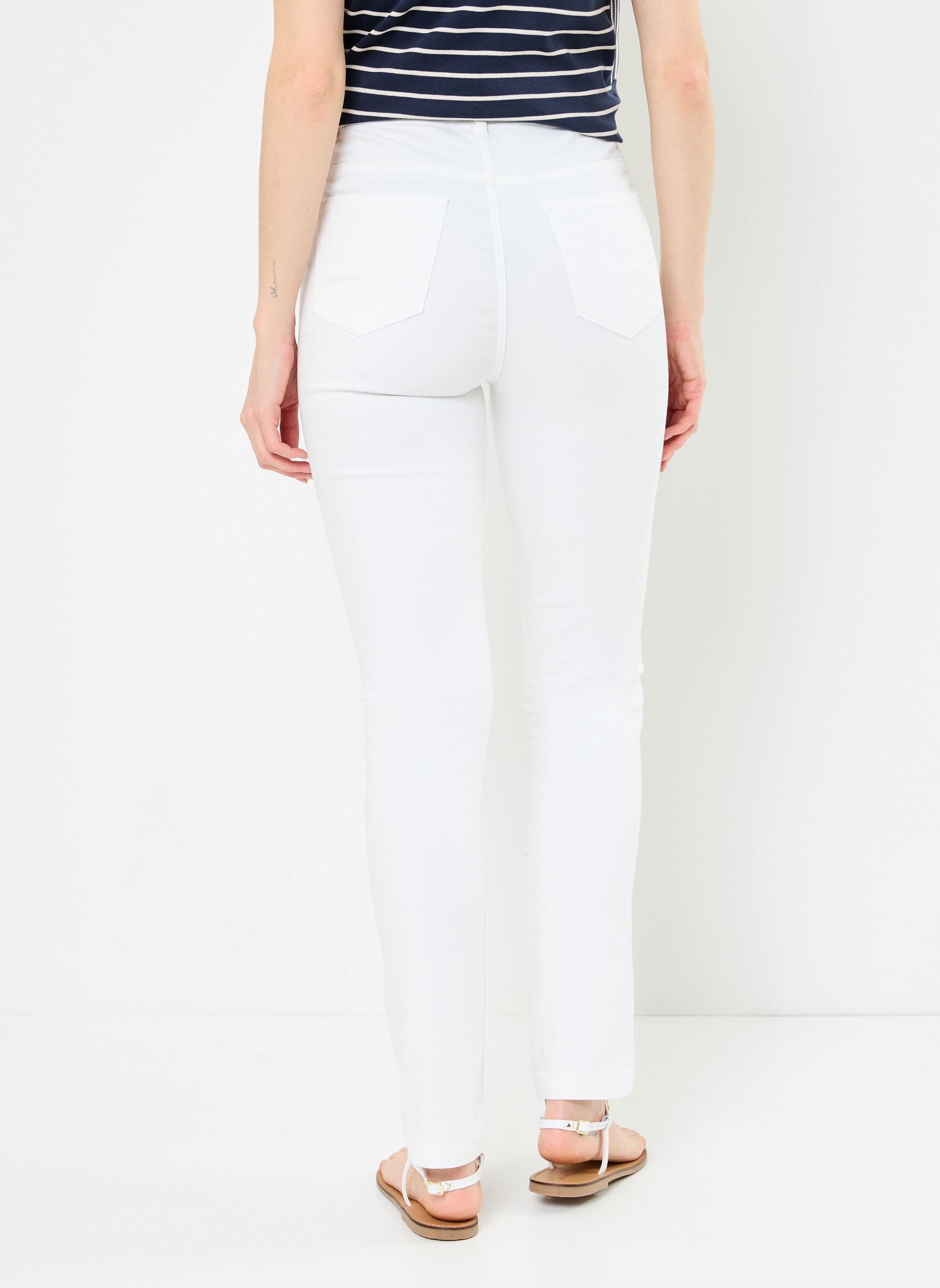 Pantalons slim PANTALON-SLIM femme blanc MADE BY Pantalons slim PANTALON-SLIM femme blanc Z*BLANC