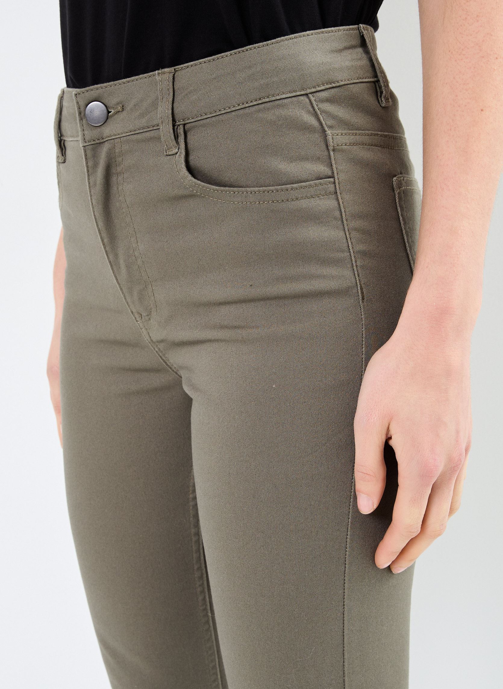 Slim-fit broeken PANTALON-SLIM dames groen MADE BY Slim-fit broeken PANTALON-SLIM dames groen Z*KAKI