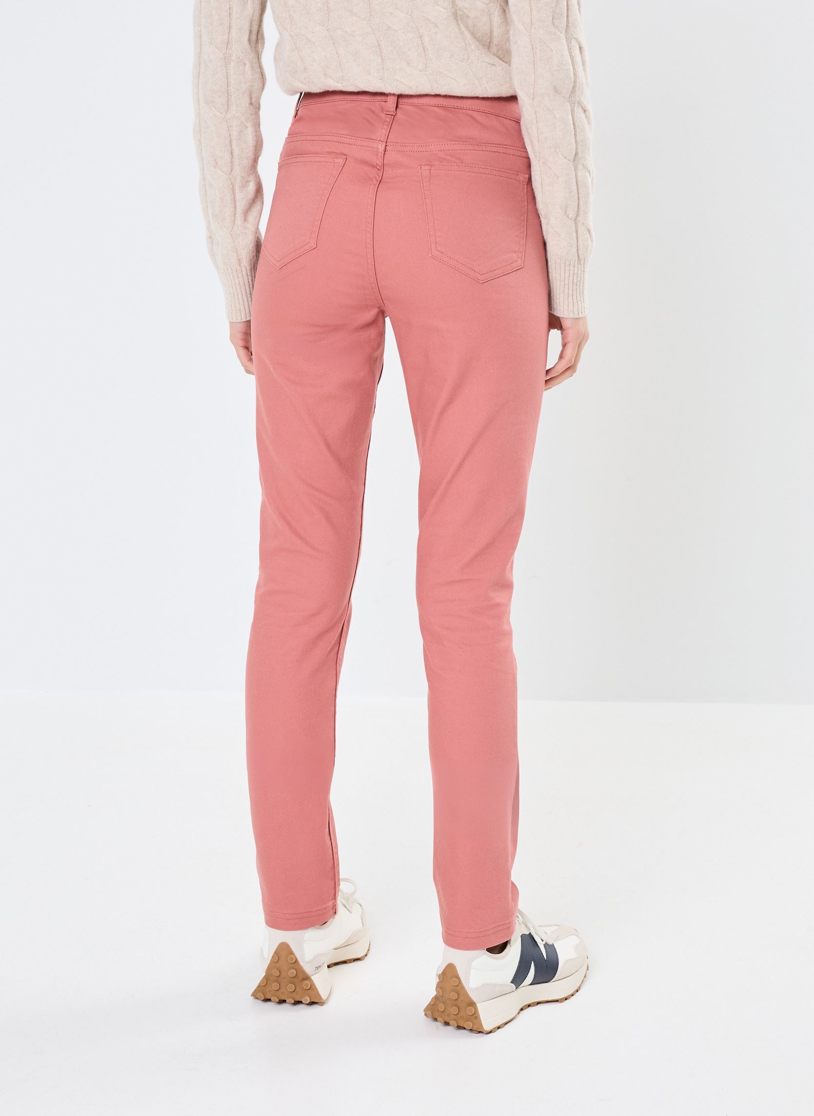 Pantalons slim PANTALON-SLIM femme rose MADE BY Pantalons slim PANTALON-SLIM femme rose WITHERED ROSE