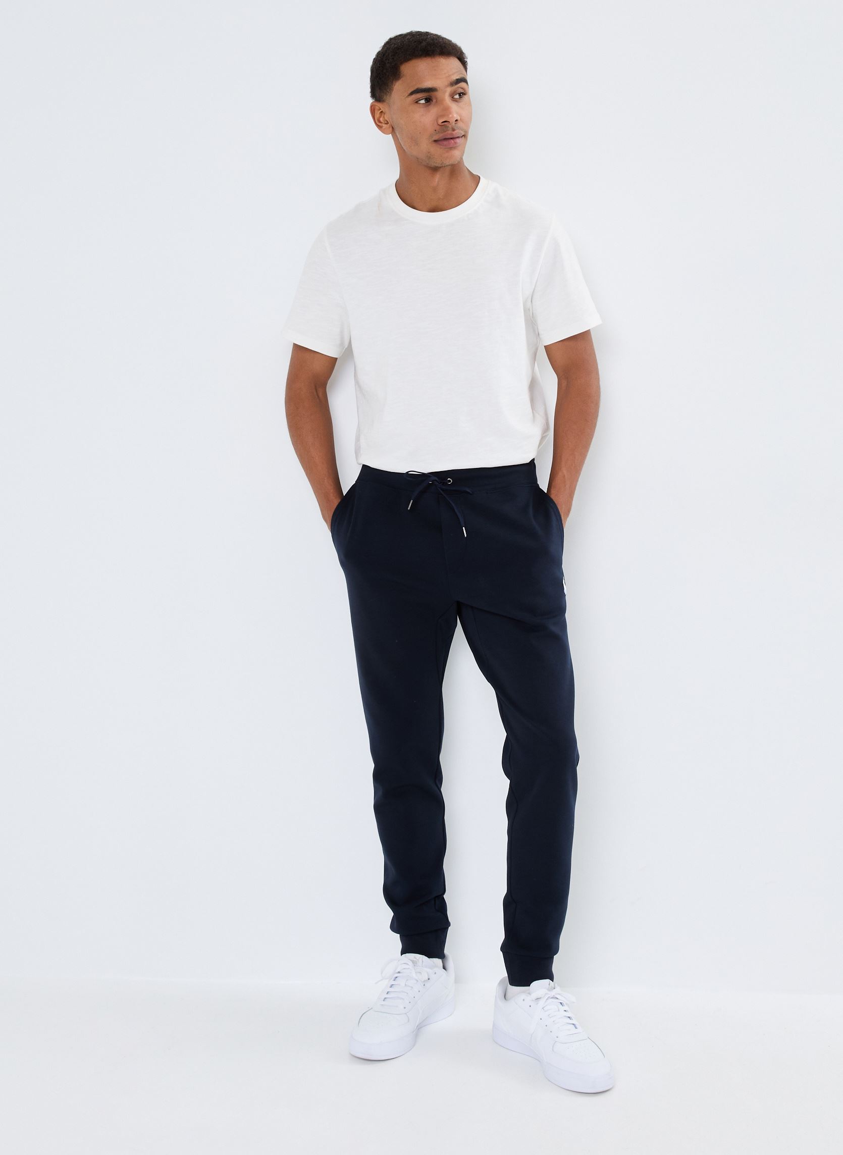 Joggings Pantalon De Jogging Maille Double 710888 homme bleu Polo Ralph Lauren Joggings Pantalon De Jogging Maille Double 710888 homme bleu AVIATOR NAVY