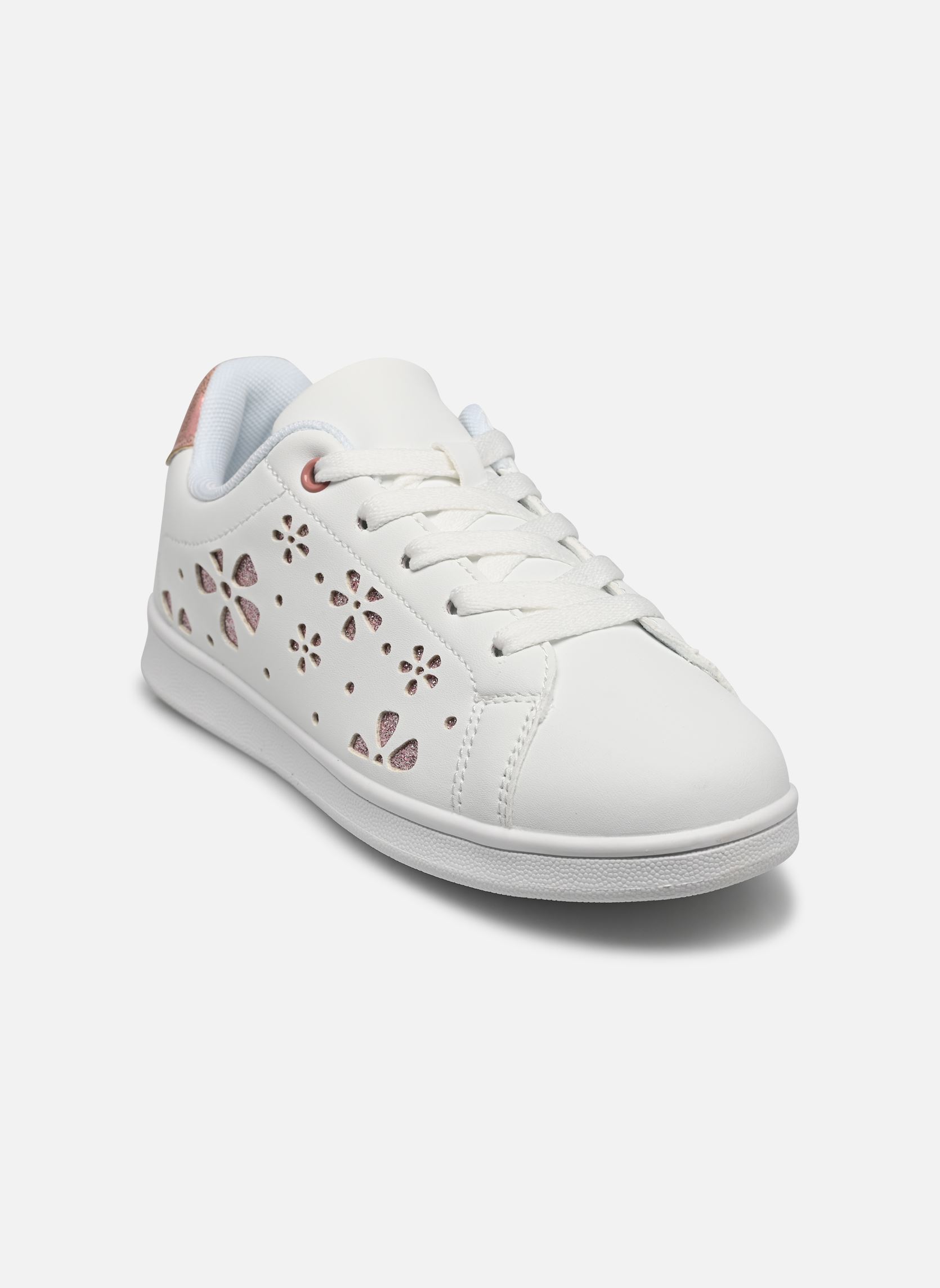 Sneakers Baskets AGLITTER meisjes wit MADE BY Sneakers Baskets AGLITTER meisjes wit Blanc
