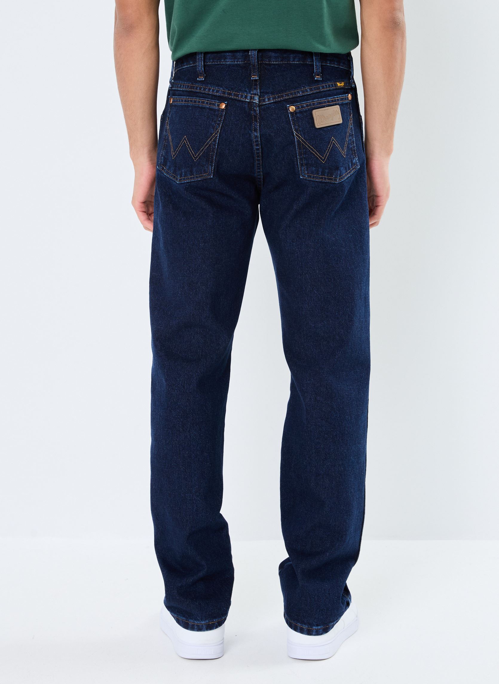 Jeans droit 13MWZ - Cow-boy cut homme bleu Wrangler Jeans droit 13MWZ - Cow-boy cut homme bleu DARK STONE