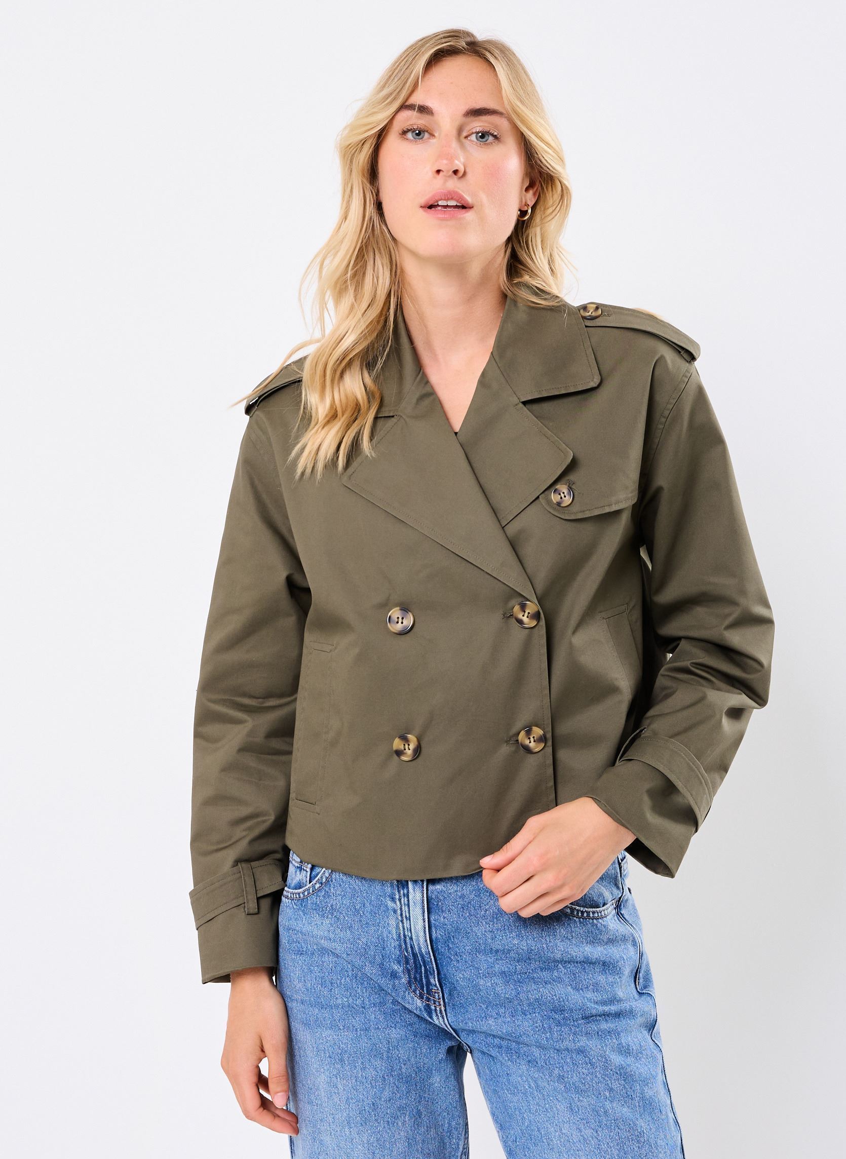 Trenchcoats TRENCH-COURT damen grün MADE BY Trenchcoats TRENCH-COURT damen grün IVY GREEN
